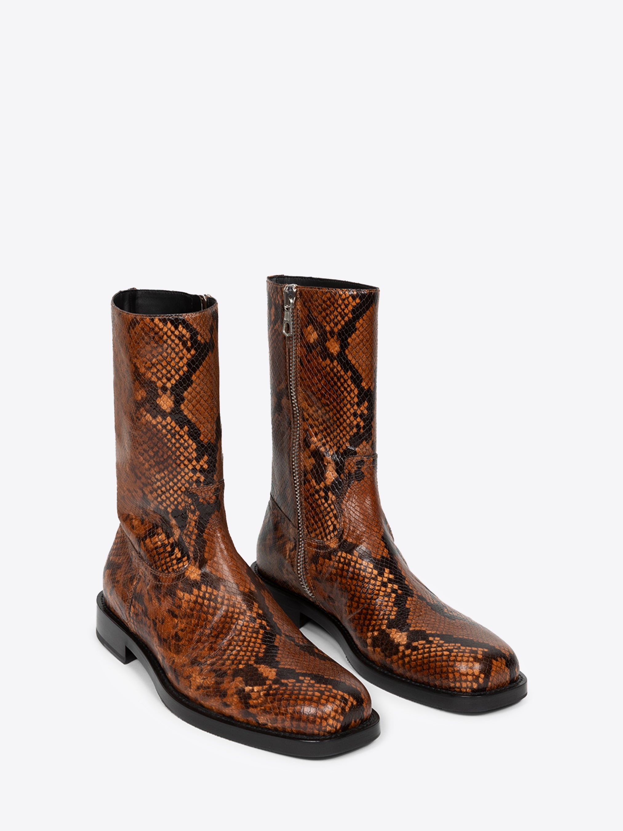 SNAKE PRINT BOOTS - 3