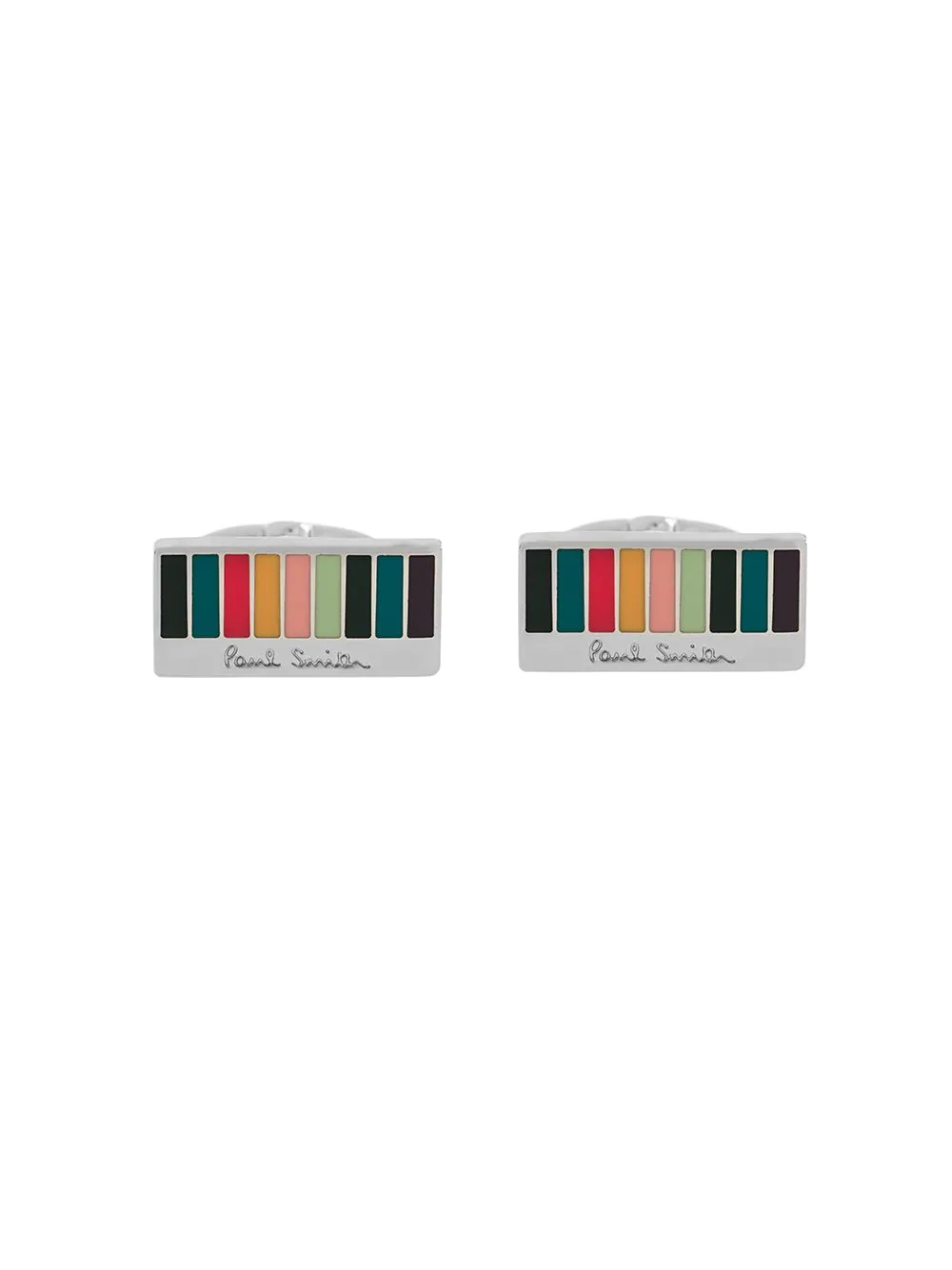 rainbow stripe cufflinks - 1