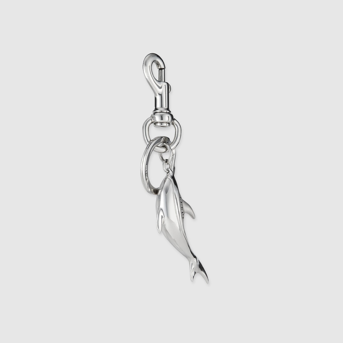 Engraved dolphin keychain charm - 4