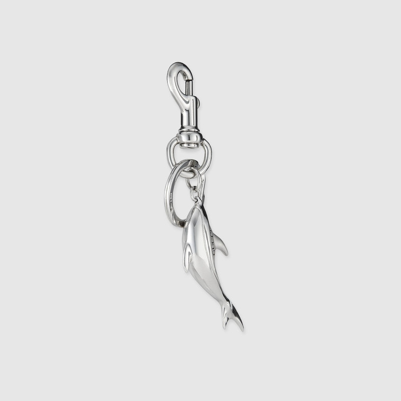 Engraved dolphin keychain charm 4