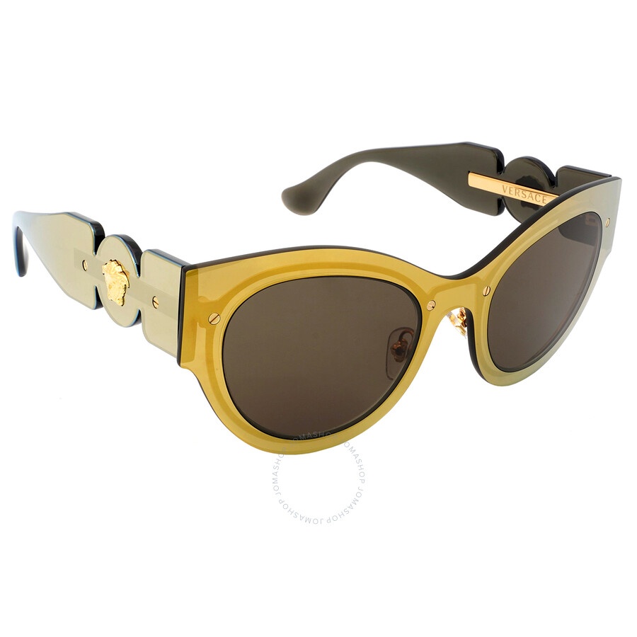 Versace Brown Cat Eye Ladies Sunglasses VE2234 1002/3 53 - 3
