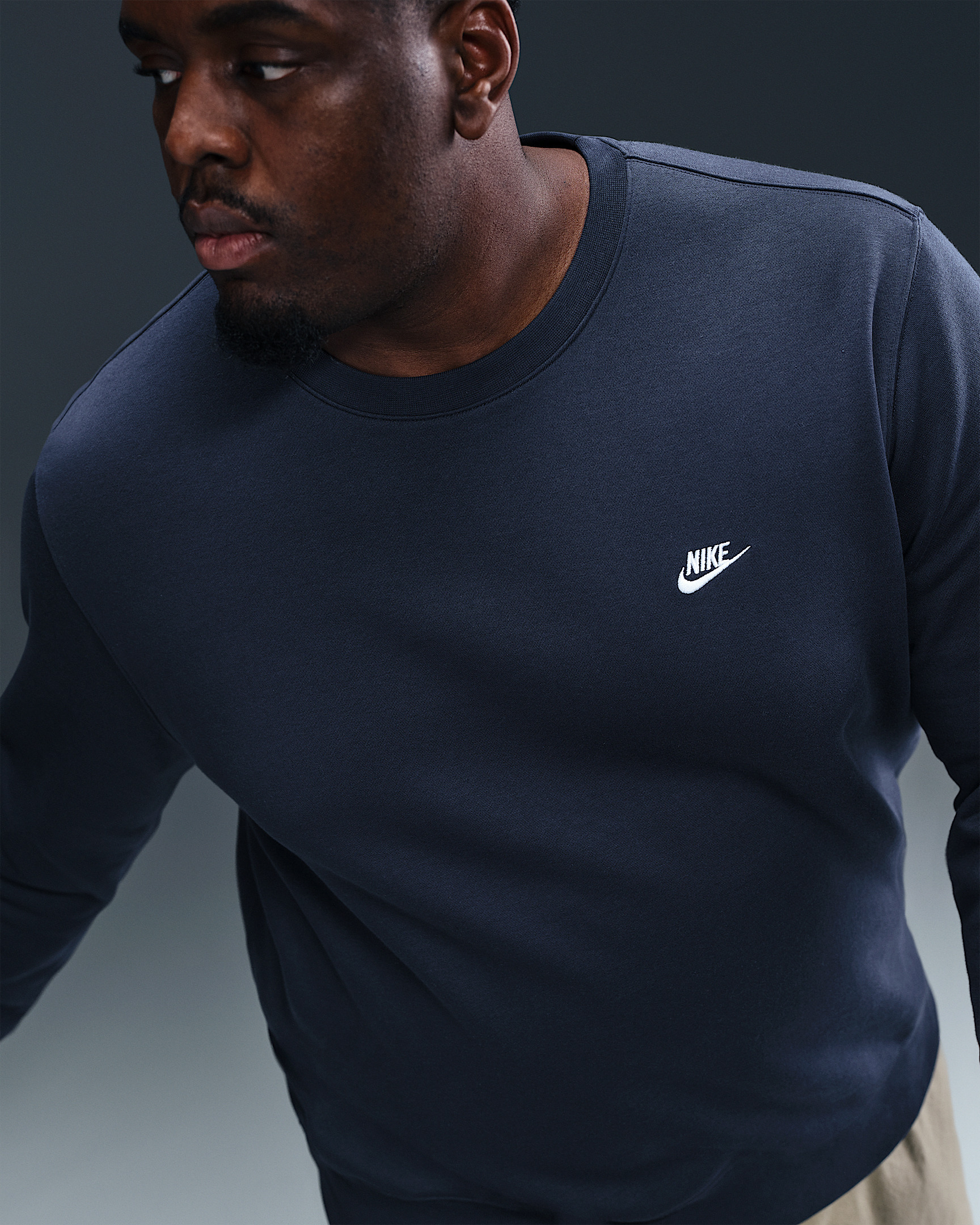 Nike Club Men's Fleece Crew - 8