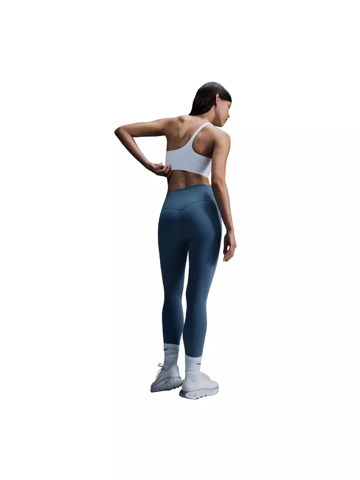 Women's Dri-FIT Zenvy Gentle-Support High-Waisted 7/8 Leggings -Blue - 2