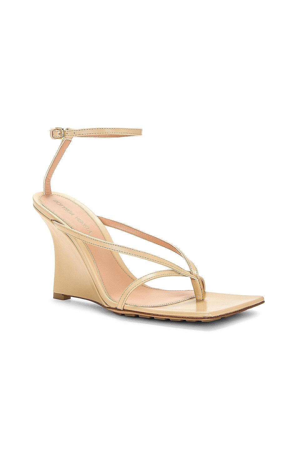 Stretch Ankle Strap Wedge Sandal - 2