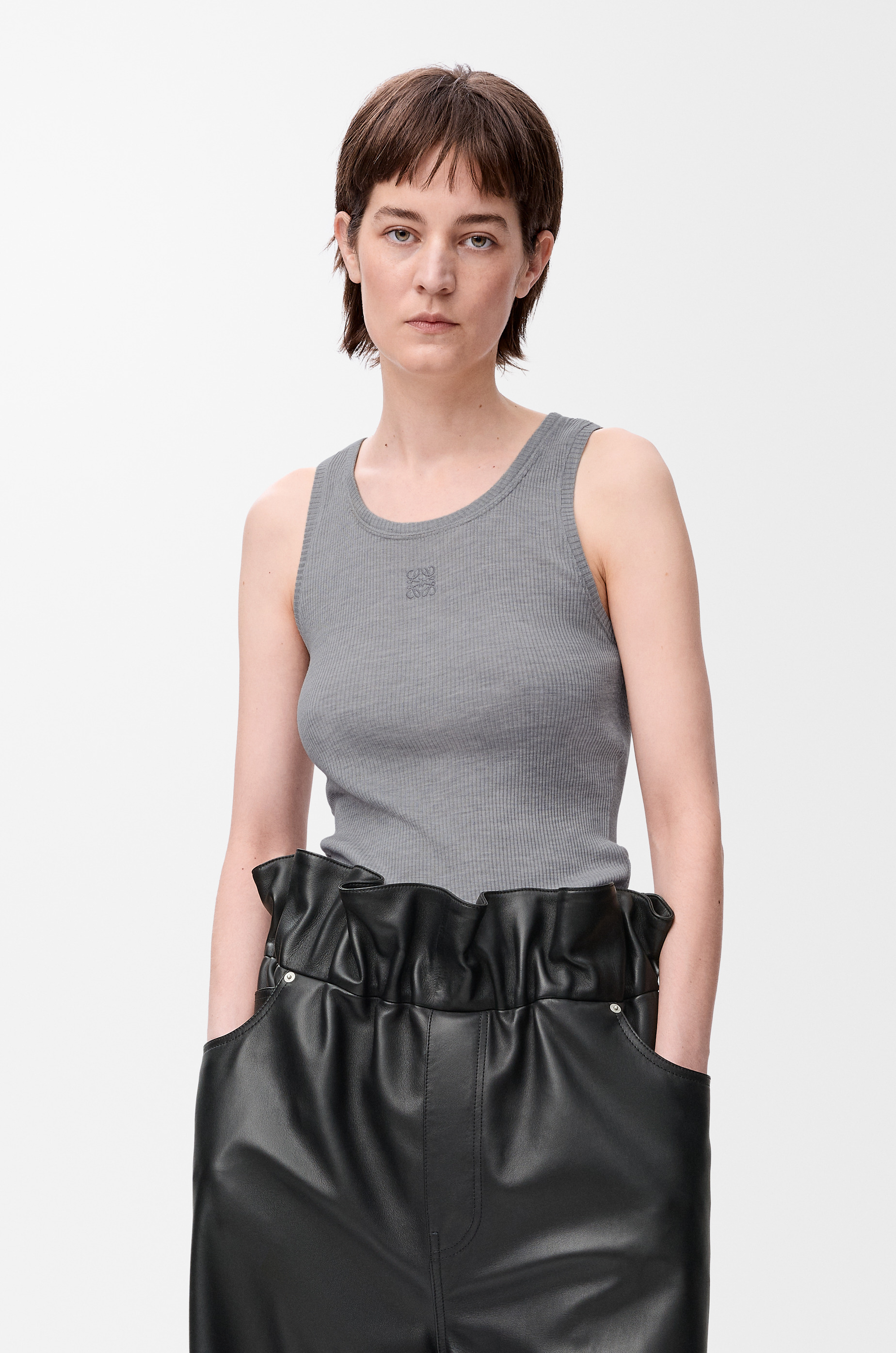 Anagram tank top in silk - 3