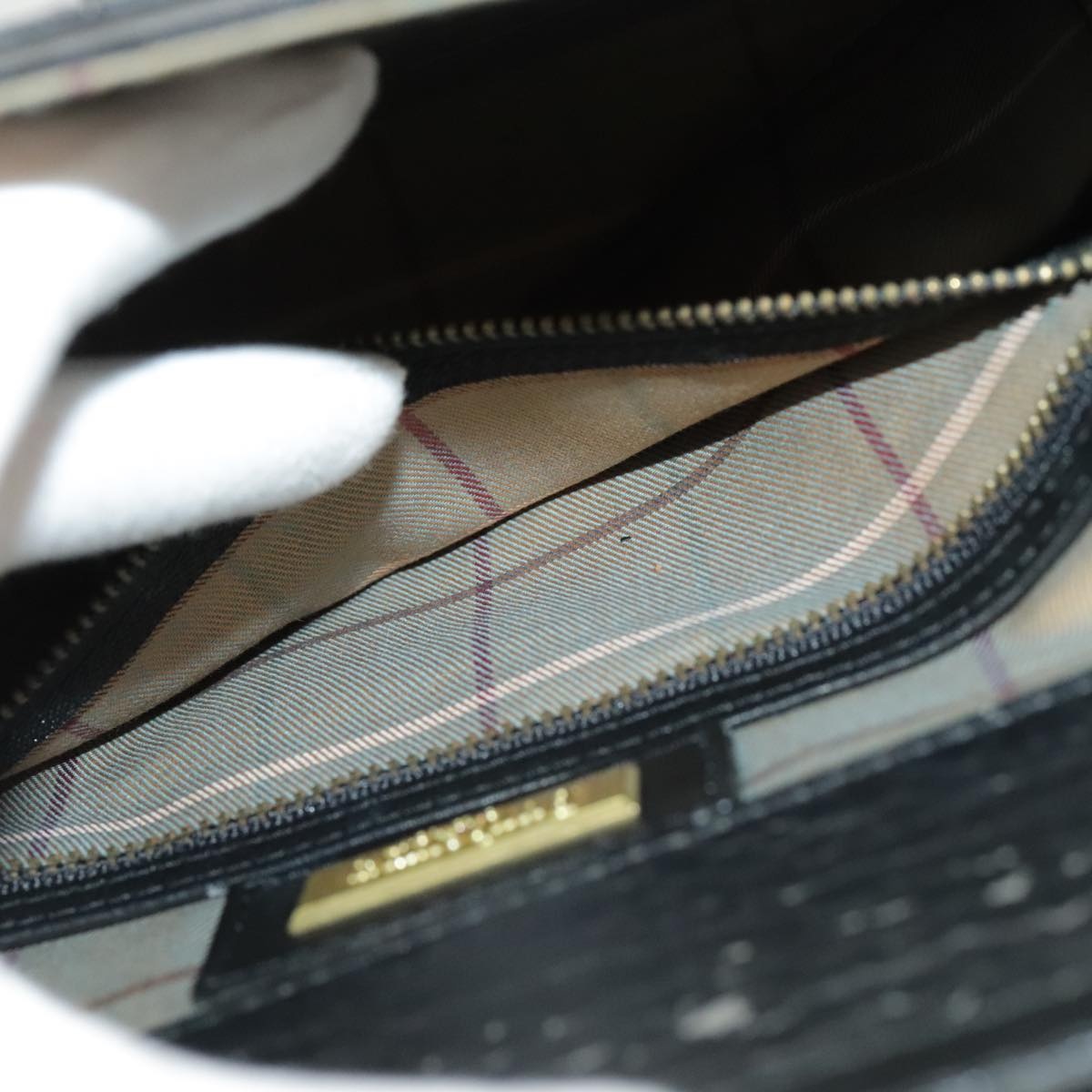 Burberry Shoulder Bag Leather Black - 12