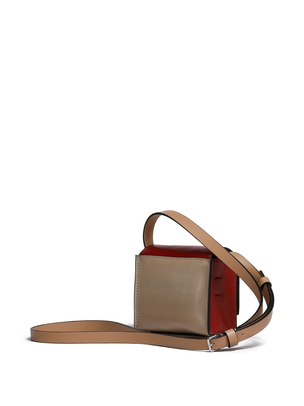 colour-block leather messenger bag - 2