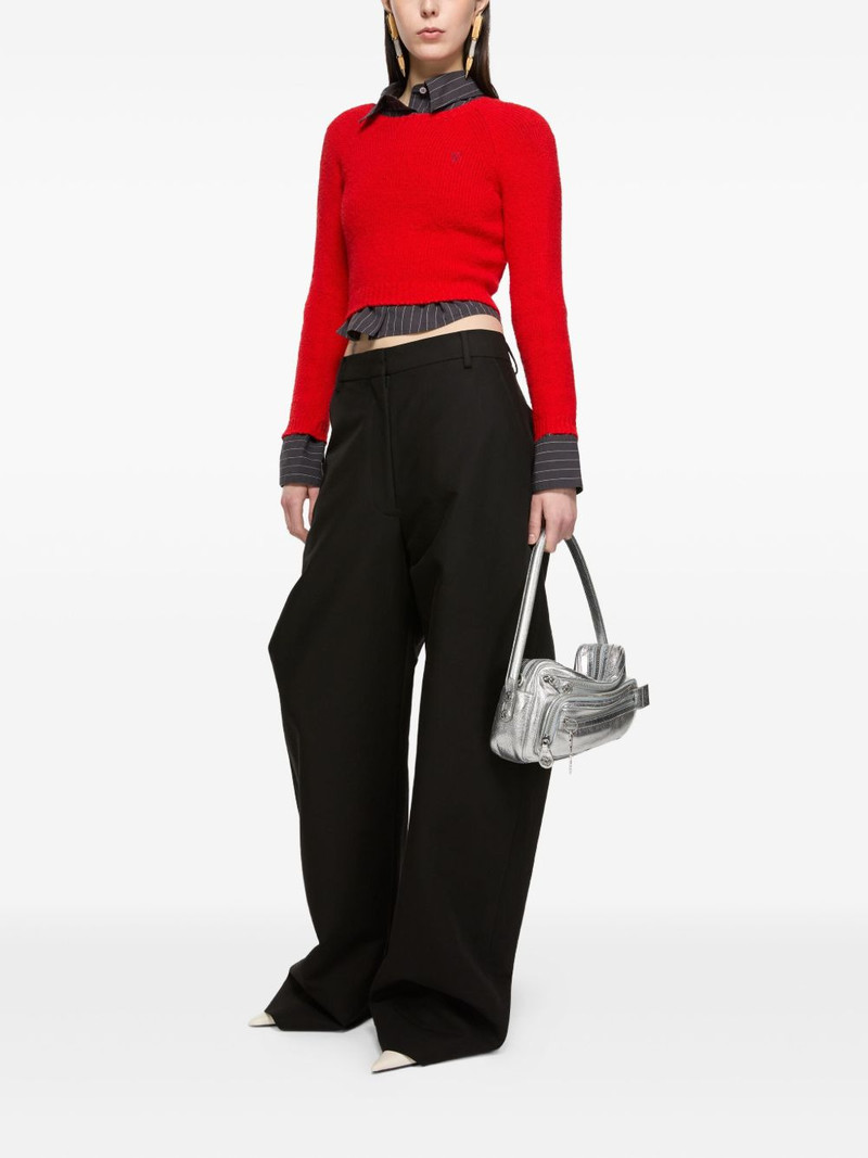 Acne Studios Camero Party metallic-finish shoulder bag outlook