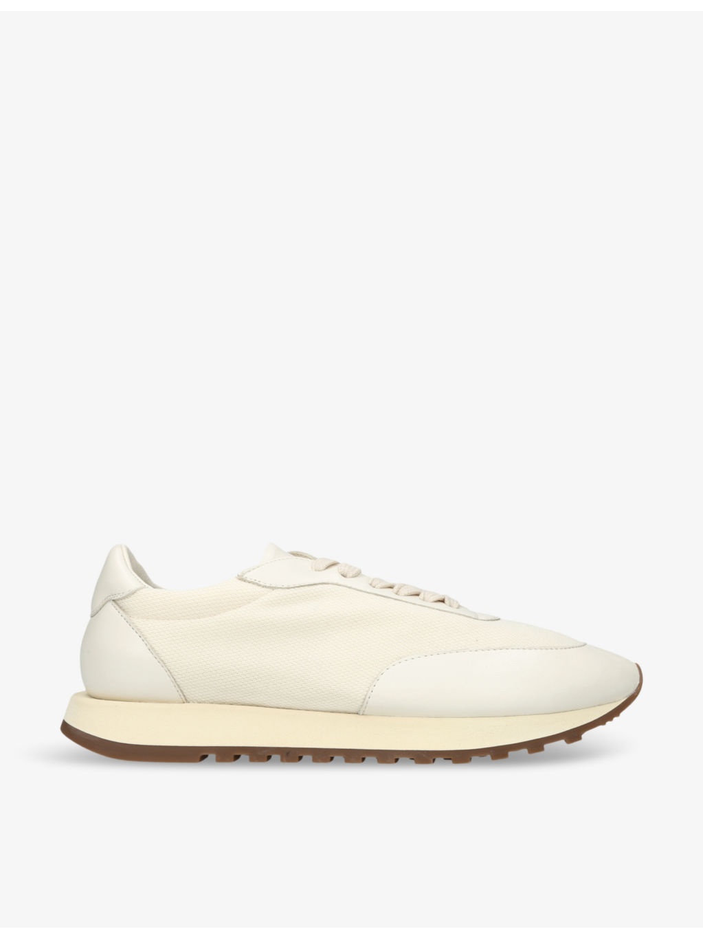 Owen Runner panelled leather and mesh low-top trainers - 1