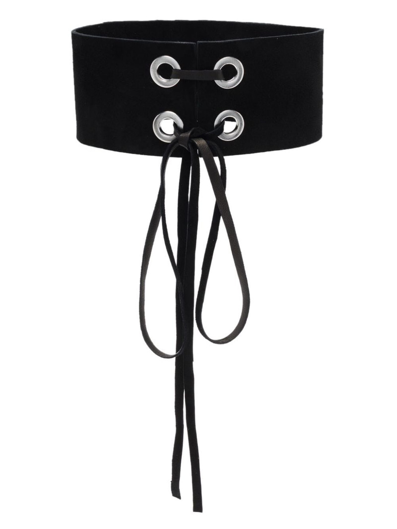 Mira 5 leather chocker necklace 1