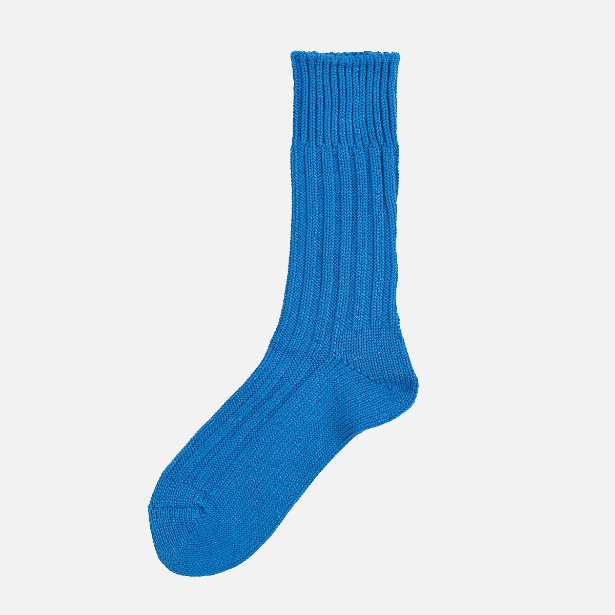 DEC-CAS-BLU Decka Cased Heavyweight Plain Socks - Blue - 3