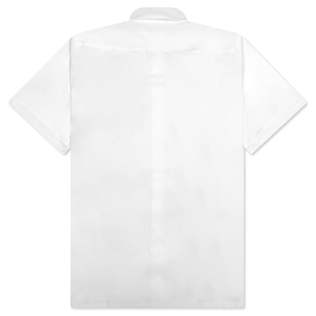 SHORT SLEEVE MILITARY SHIRT - WHITE - 2