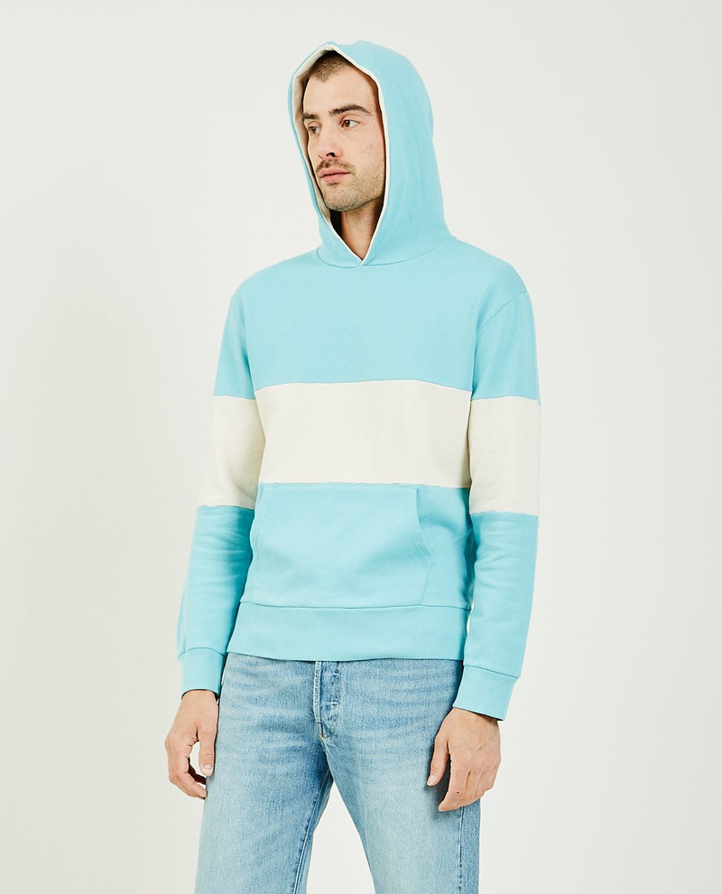 Levi's 1970S Hoodie Blue And White outlook