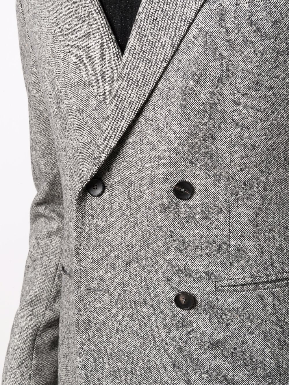 double-breasted wool blazer - 5