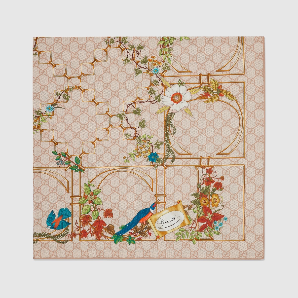 Printed silk carré - 2