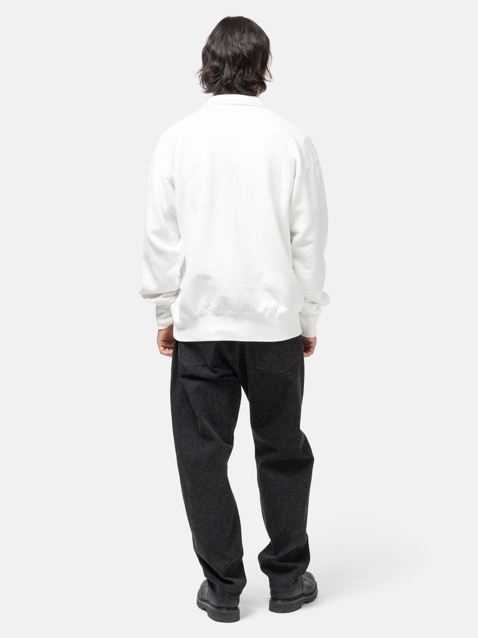 Half Zipper Pullover White - 3