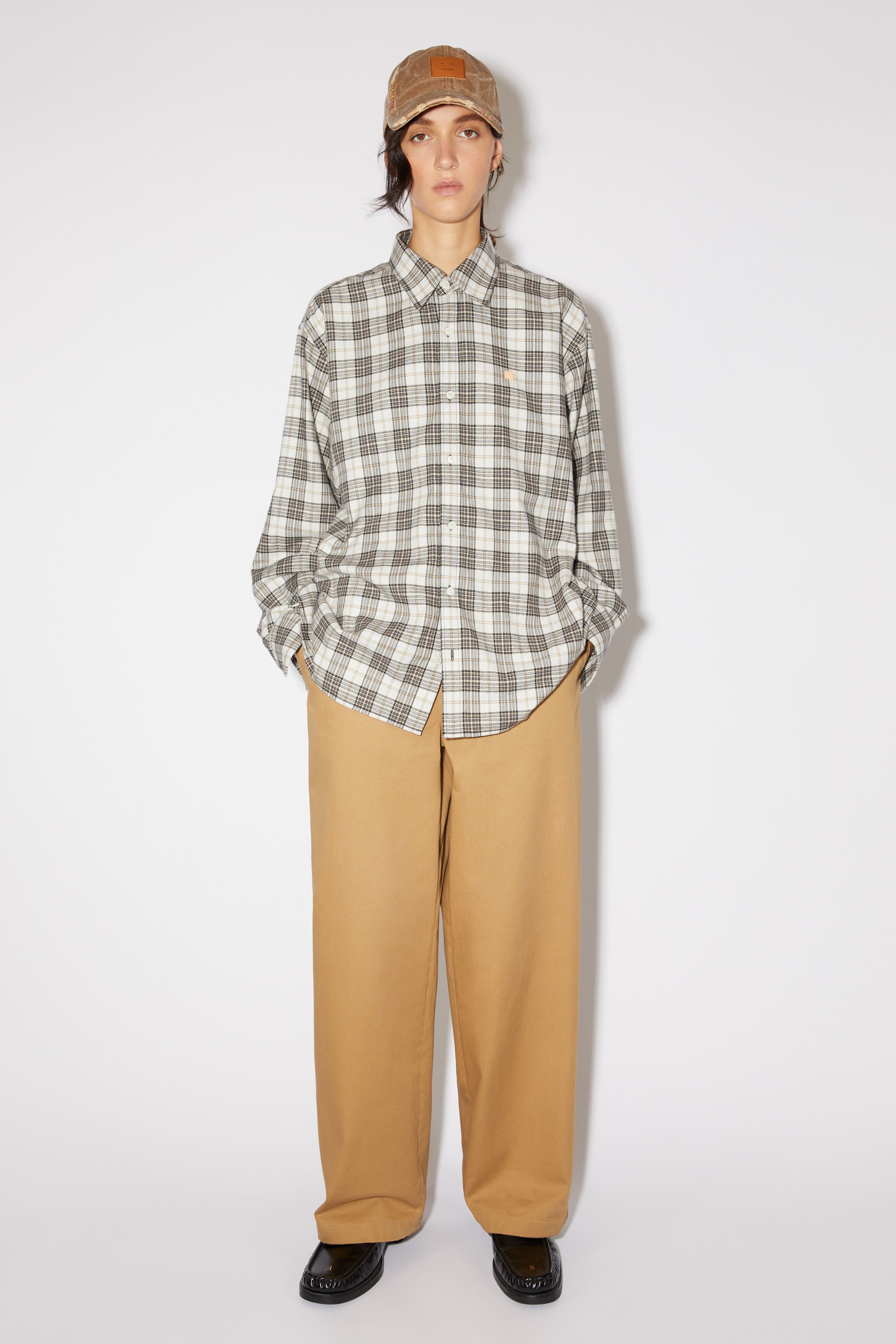 Twill chino trousers - Camel brown - 2
