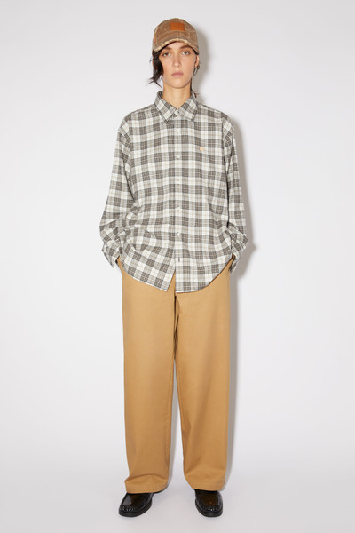 Acne Studios Twill chino trousers - Camel brown outlook