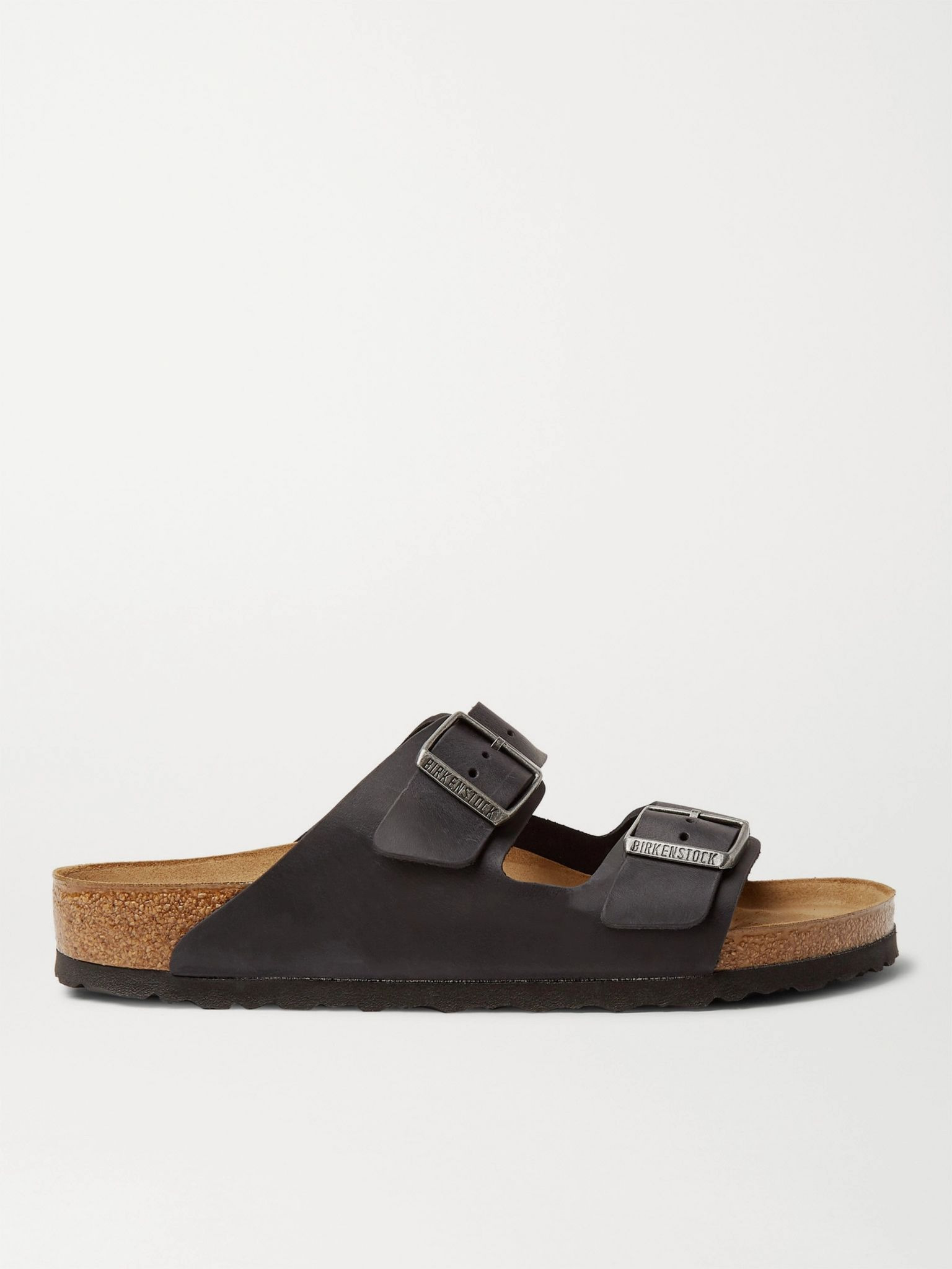 Arizona Oiled-Leather Sandals Black - 1