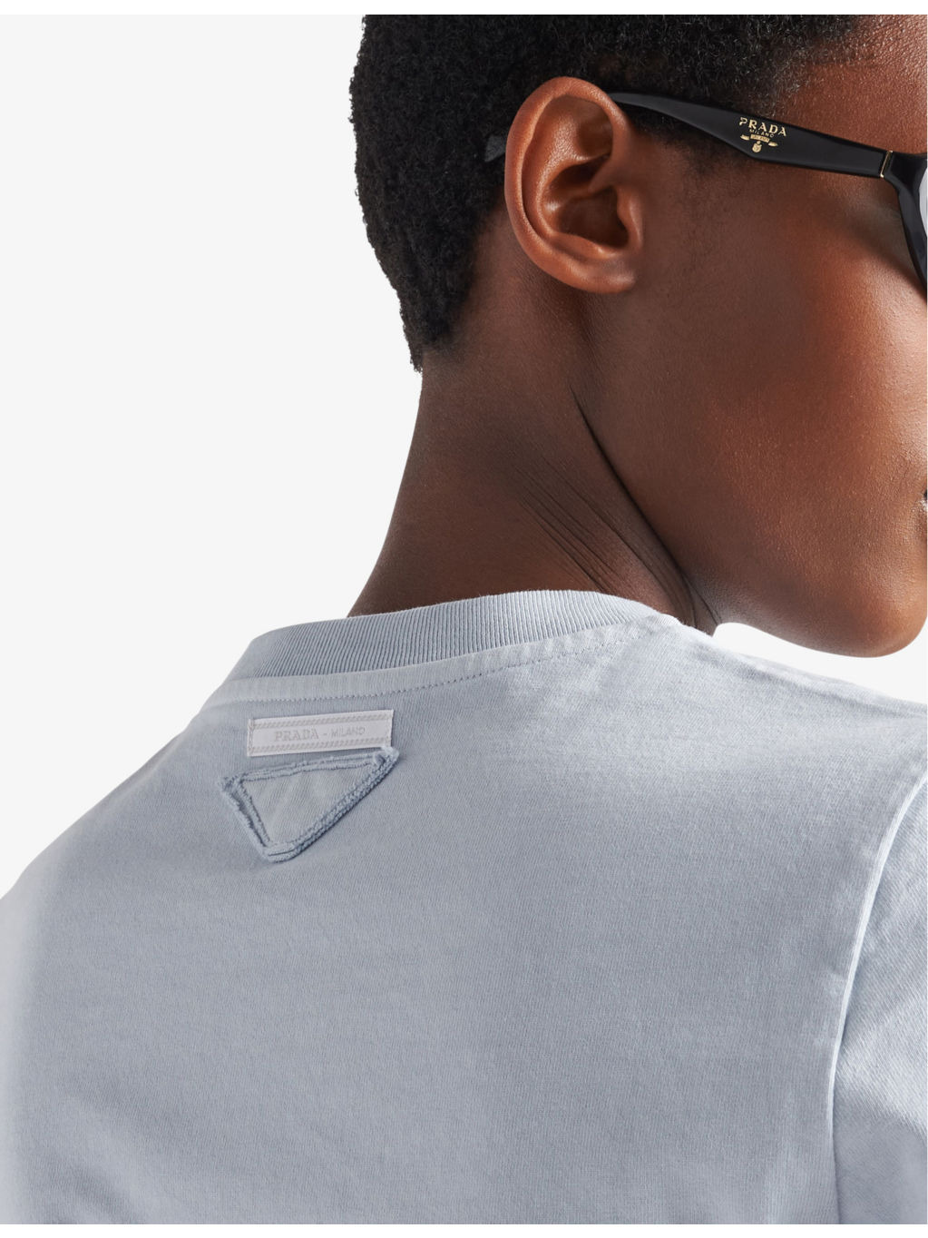 Brand-patch crewneck cotton-jersey T-shirt - 5