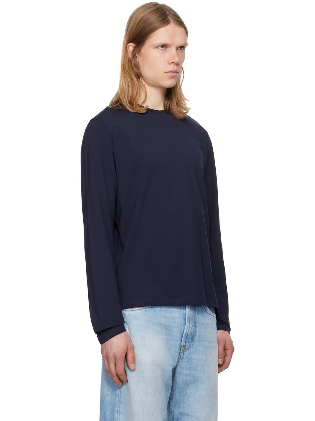 Navy Regular Fit Long Sleeve T-shirt - 2