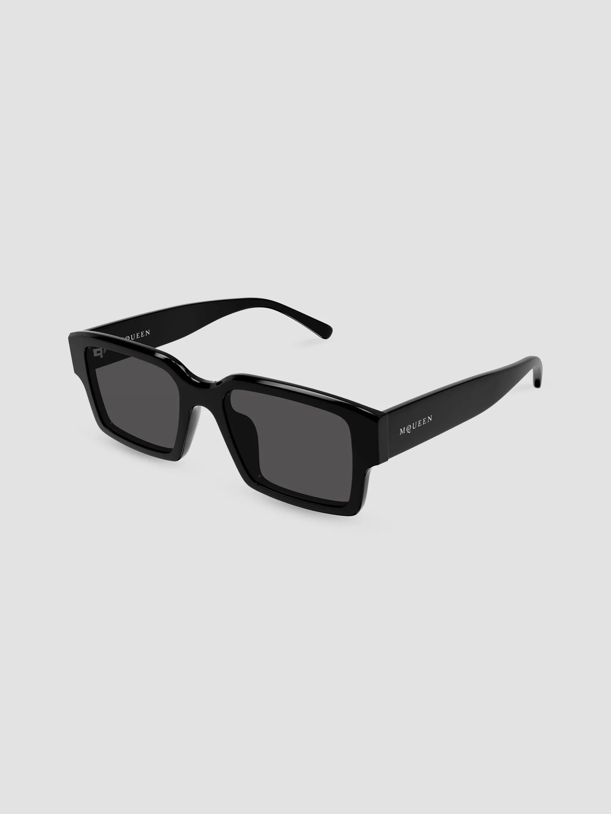 Men's Logo 53MM Squared Sunglasses - Black - 1