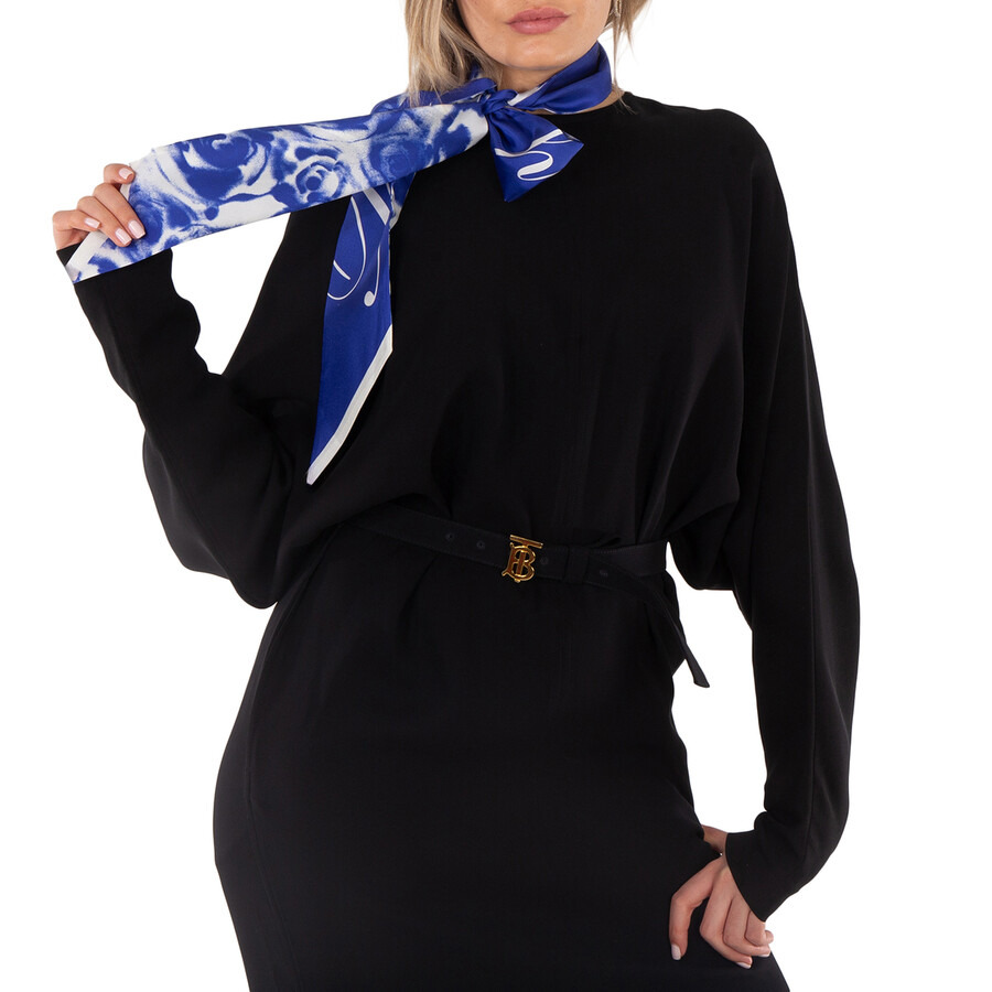 Burberry Silk Rose Print Scarf - 1