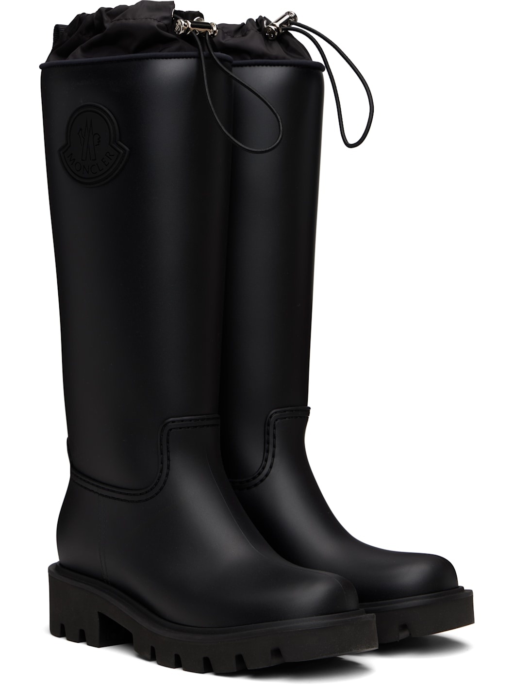 Black Kickstream High Rain Tall Boots - 4