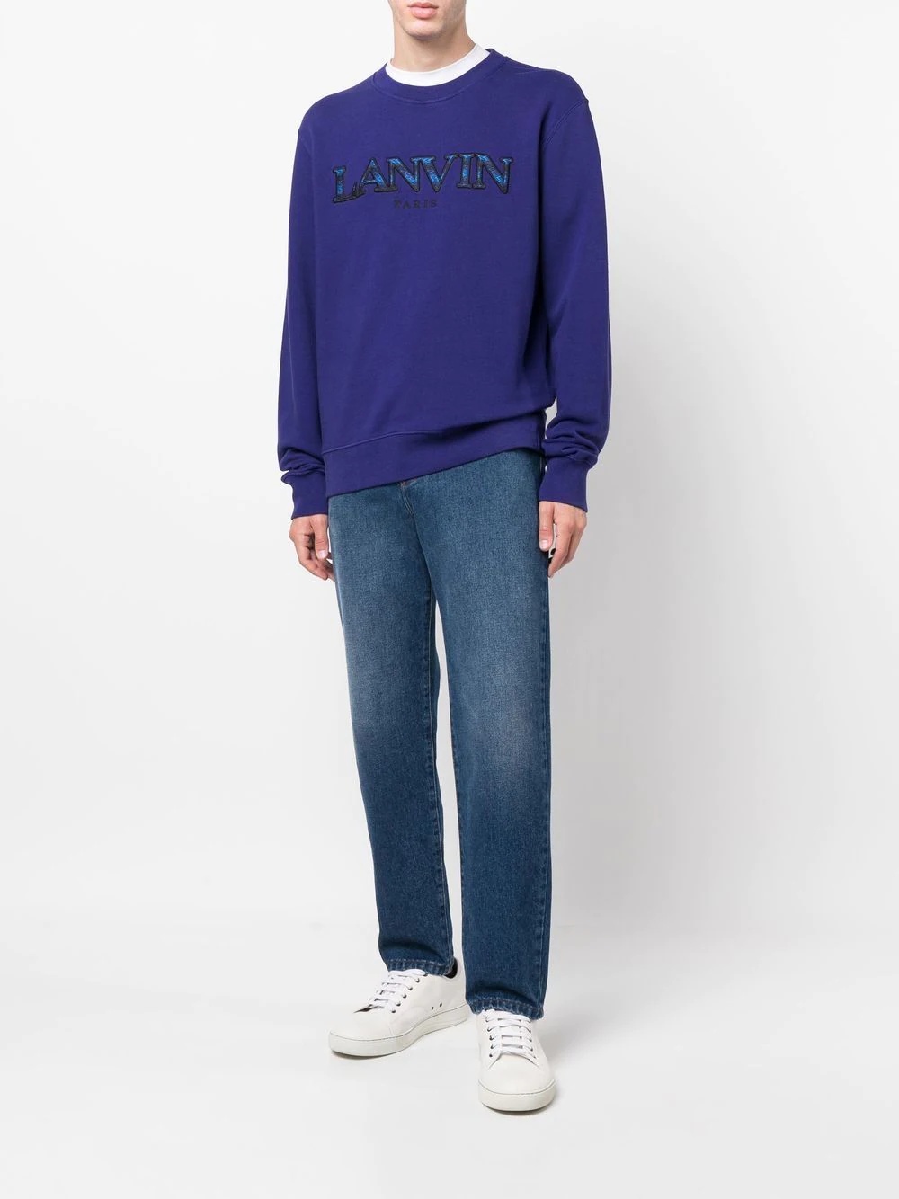 embroidered-logo sweatshirt - 2