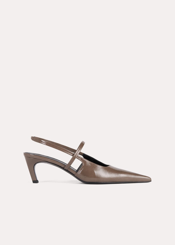 The Sharp Slingback taupe - 1