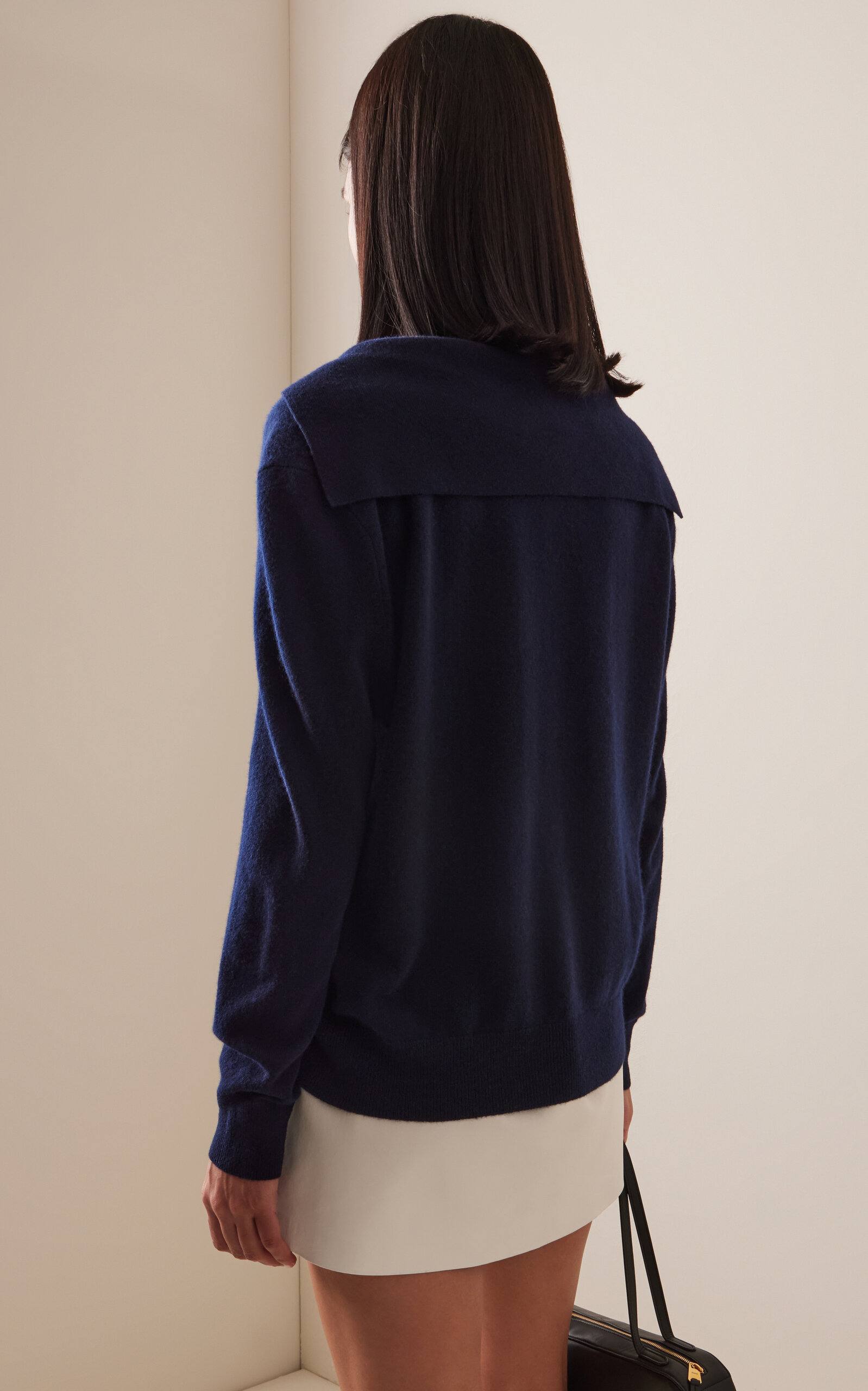 Surie Cashmere Sweater navy - 4