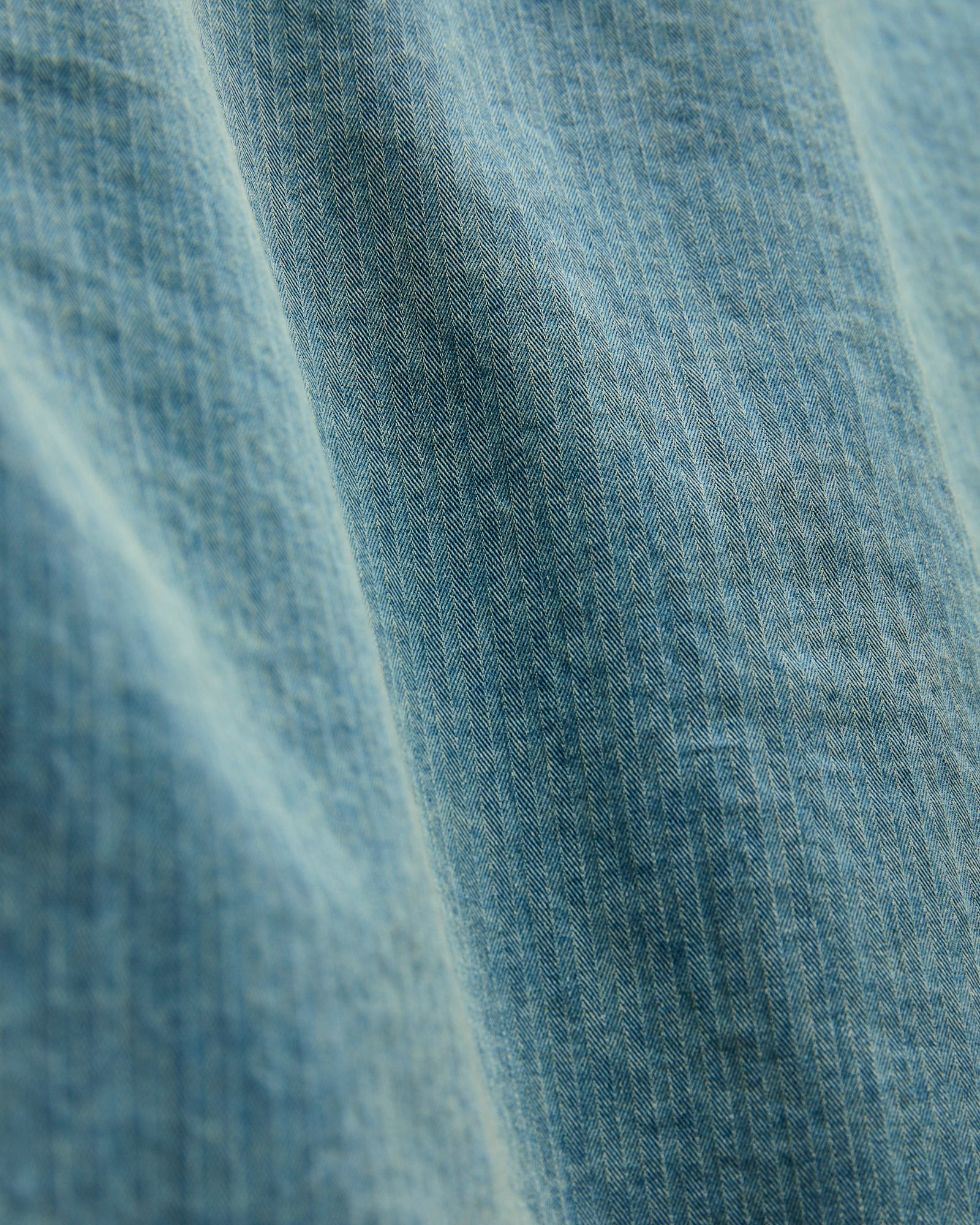 Dockman HBT Workshirt in Faded Indigo - 7