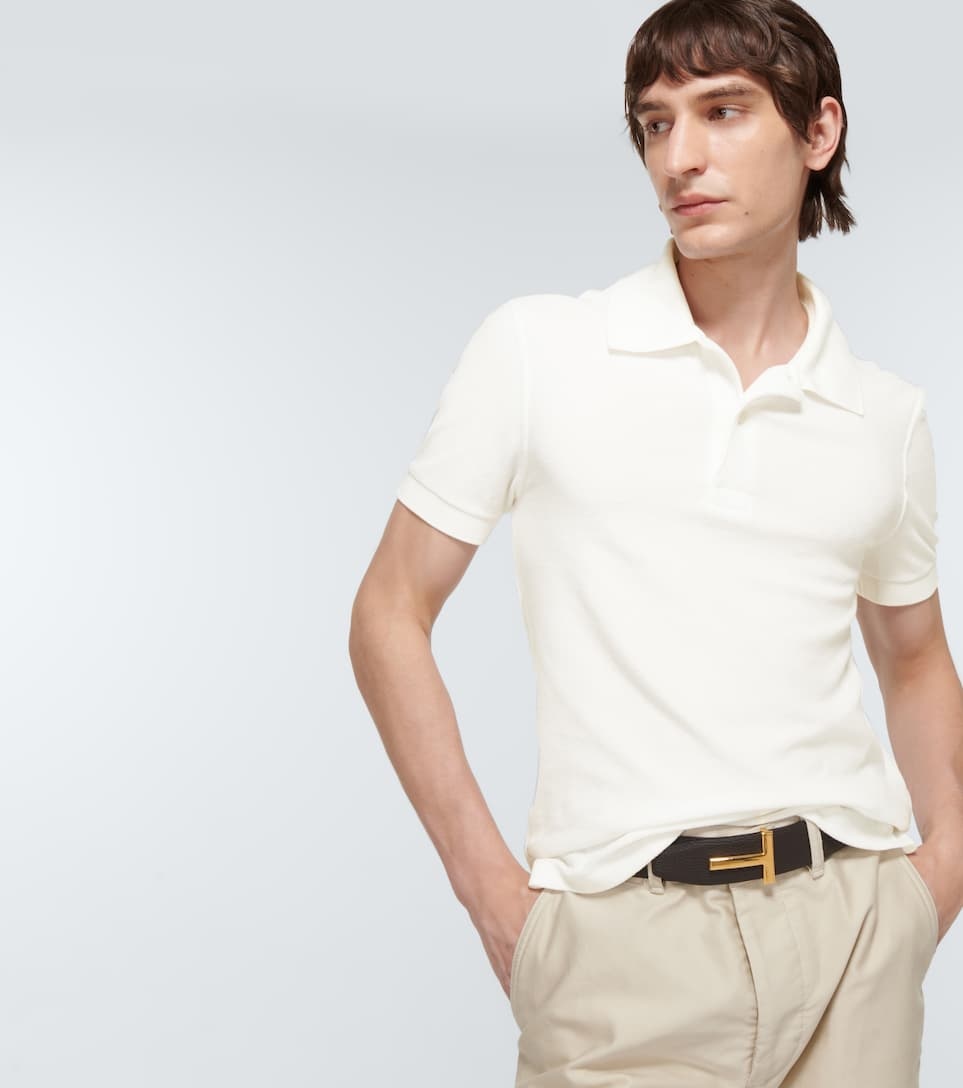 Towelling polo shirt - 5