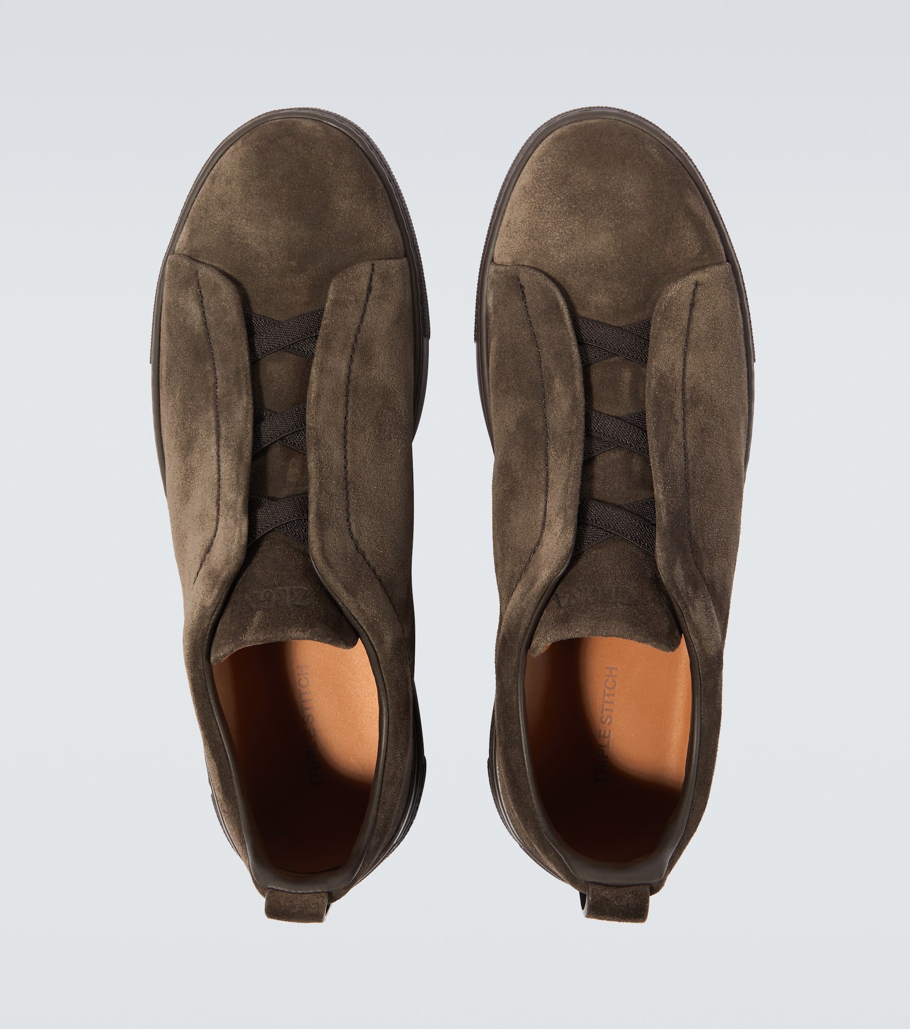 Triple Stitch suede sneakers - 4