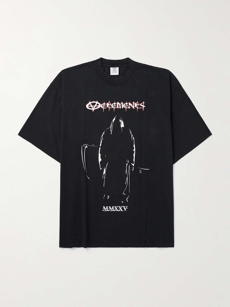 Oversized Printed Cotton-Jersey T-Shirt 1