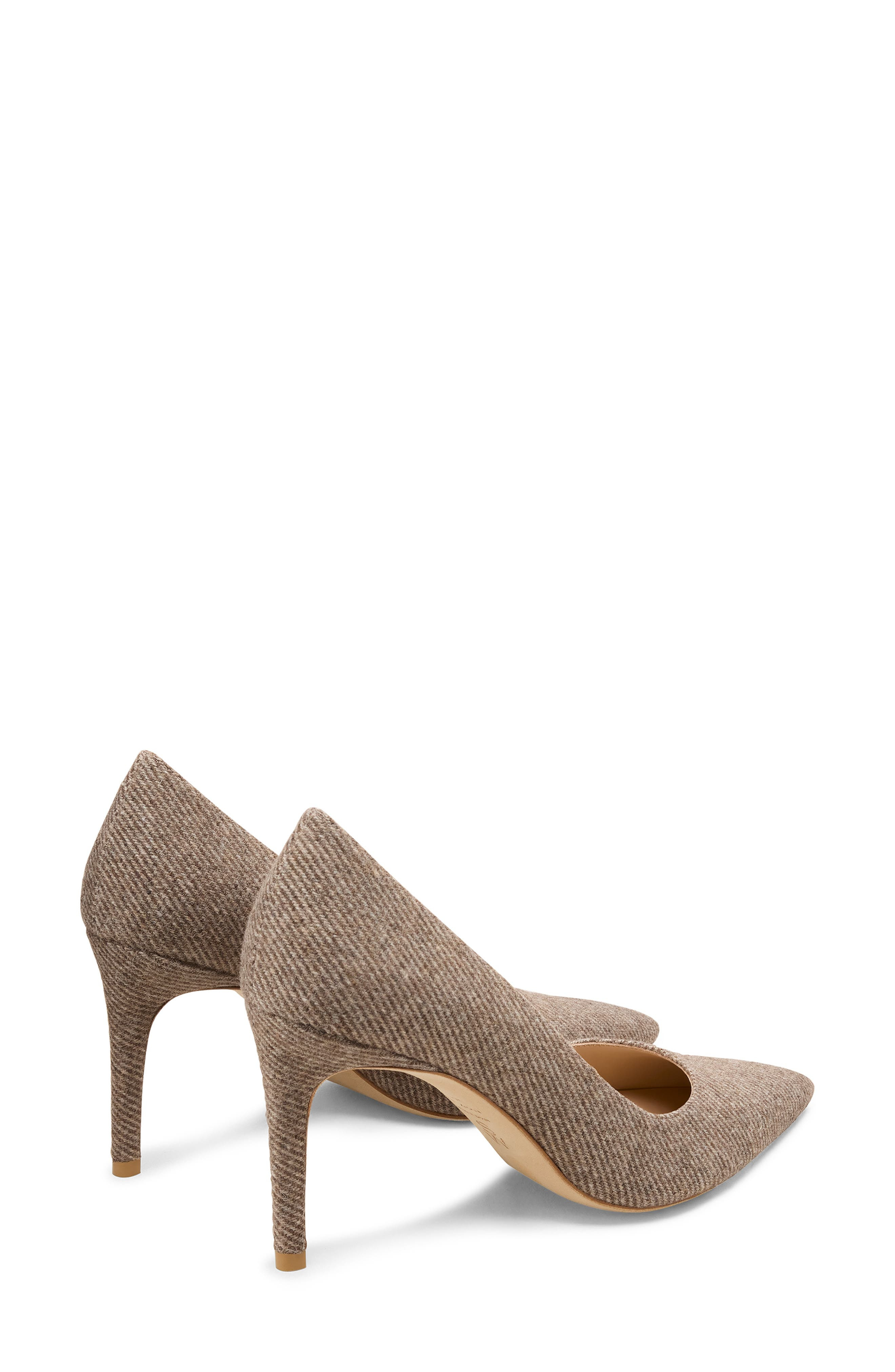 Stuart Weitzman Stuart Power 85 Pointed Toe Pump in Taupe at Nordstrom - 4