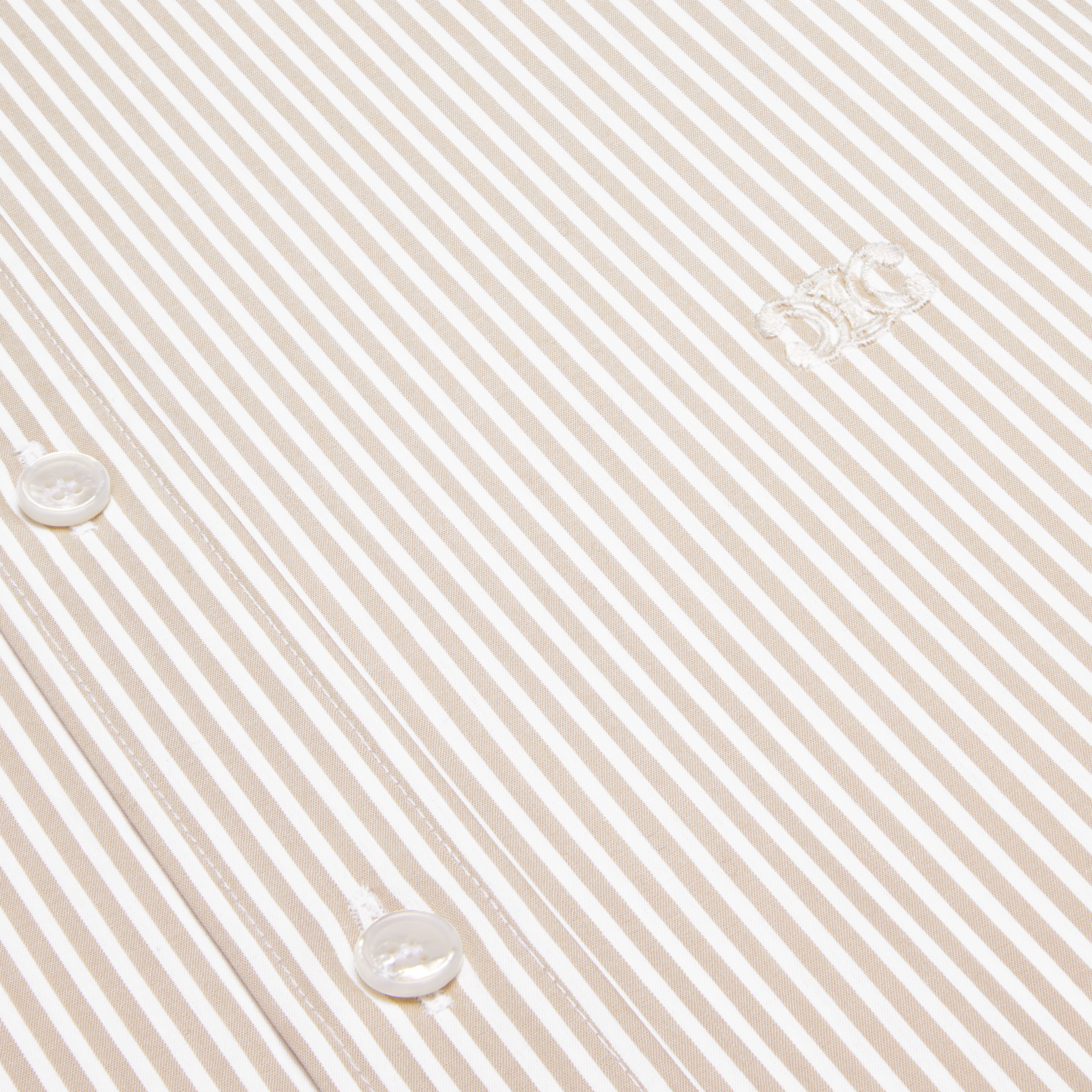 loose carnaby shirt in striped poplin - 4