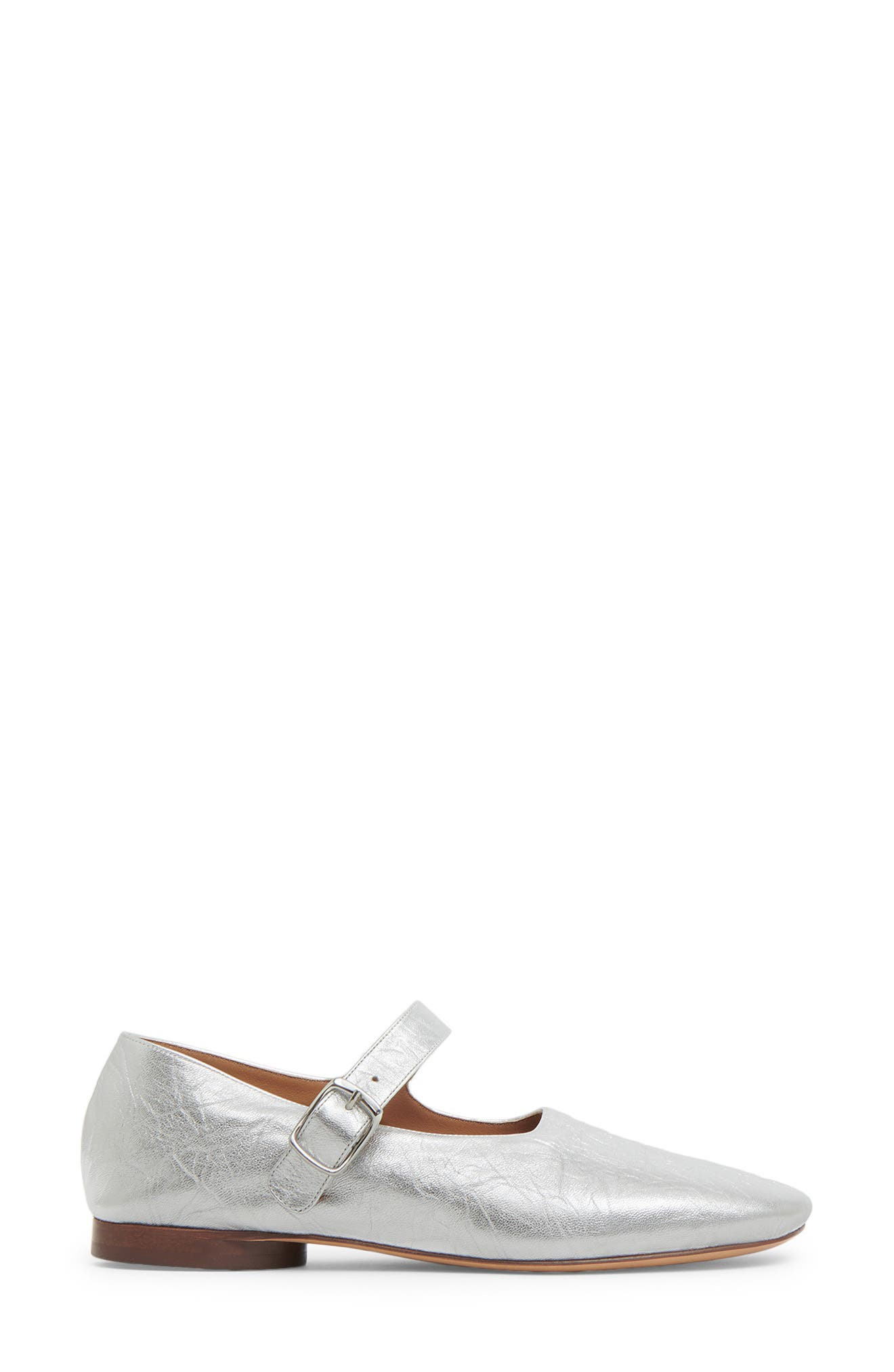 Mansur Gavriel Glove Mary Jane Flat in Silver at Nordstrom - 2