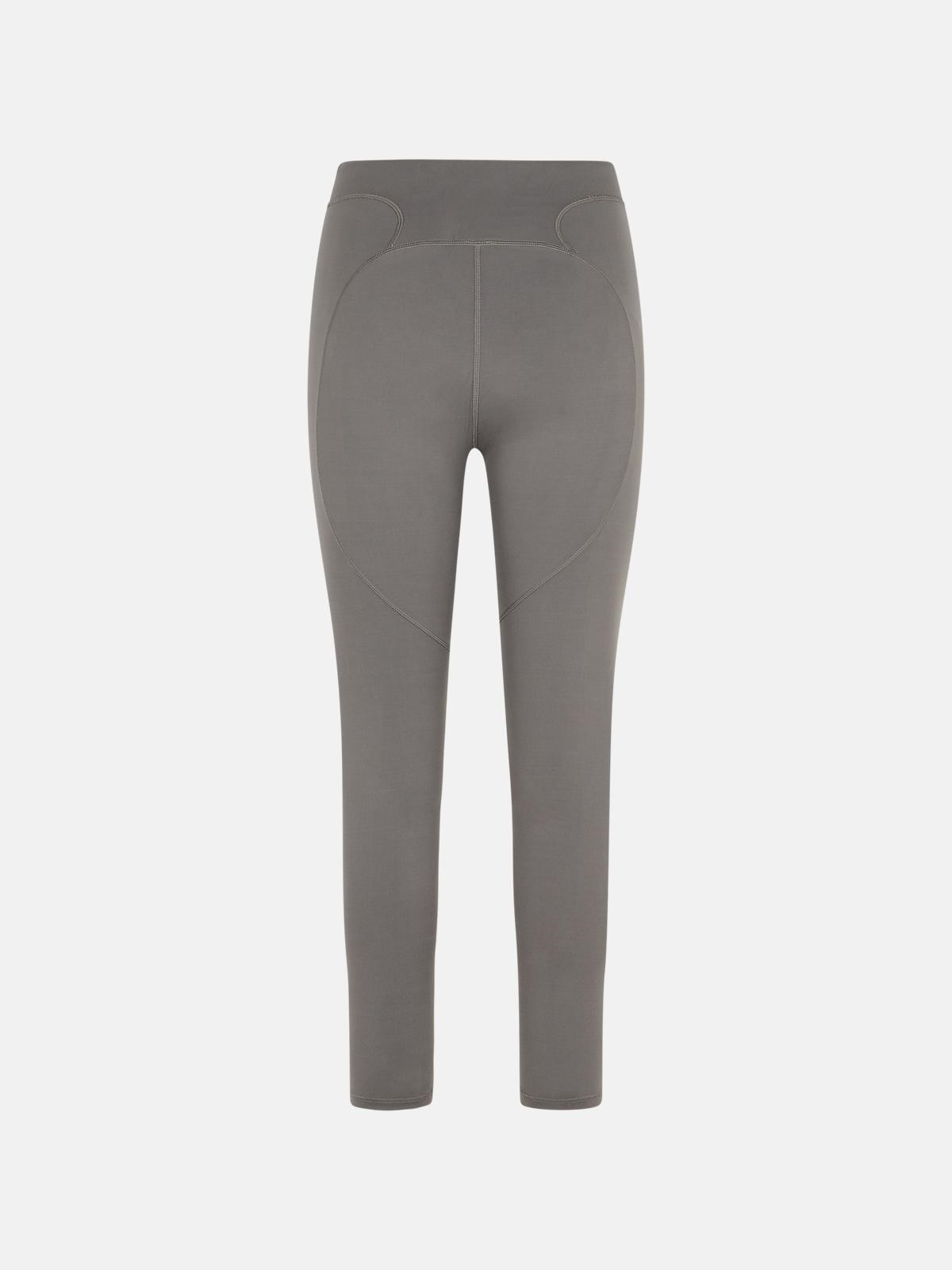 '7/8' GREY POLYAMIDE BLEND LEGGINGS - 3