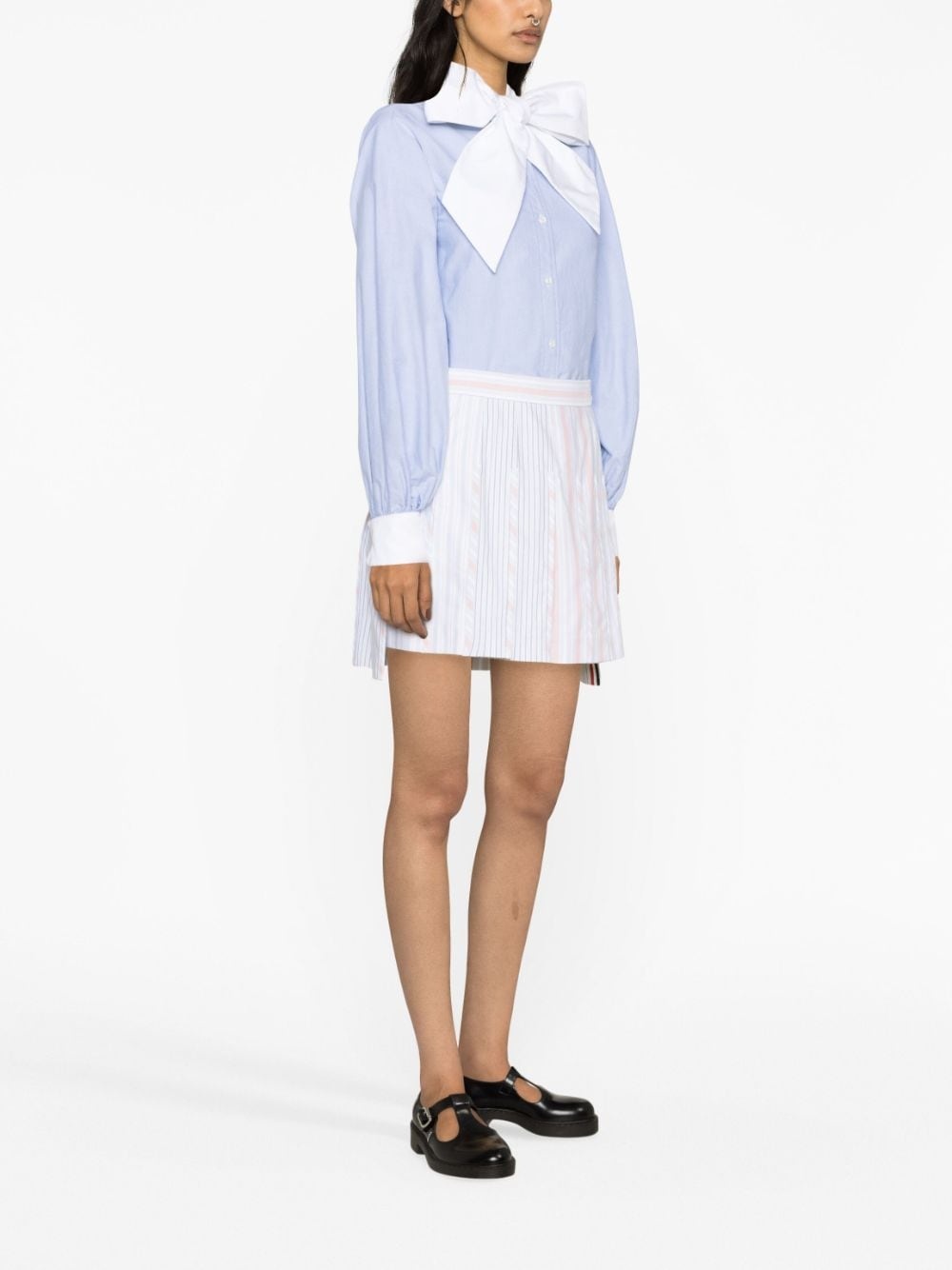 striped pleated miniskirt - 2