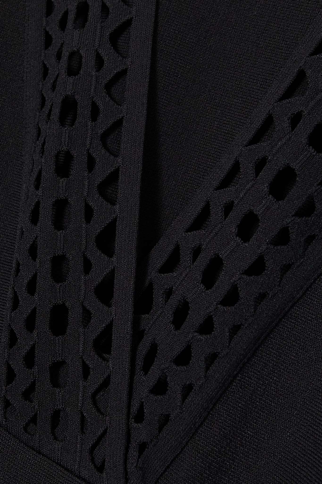 Archetypes laser-cut stretch-jersey mini dress - 4