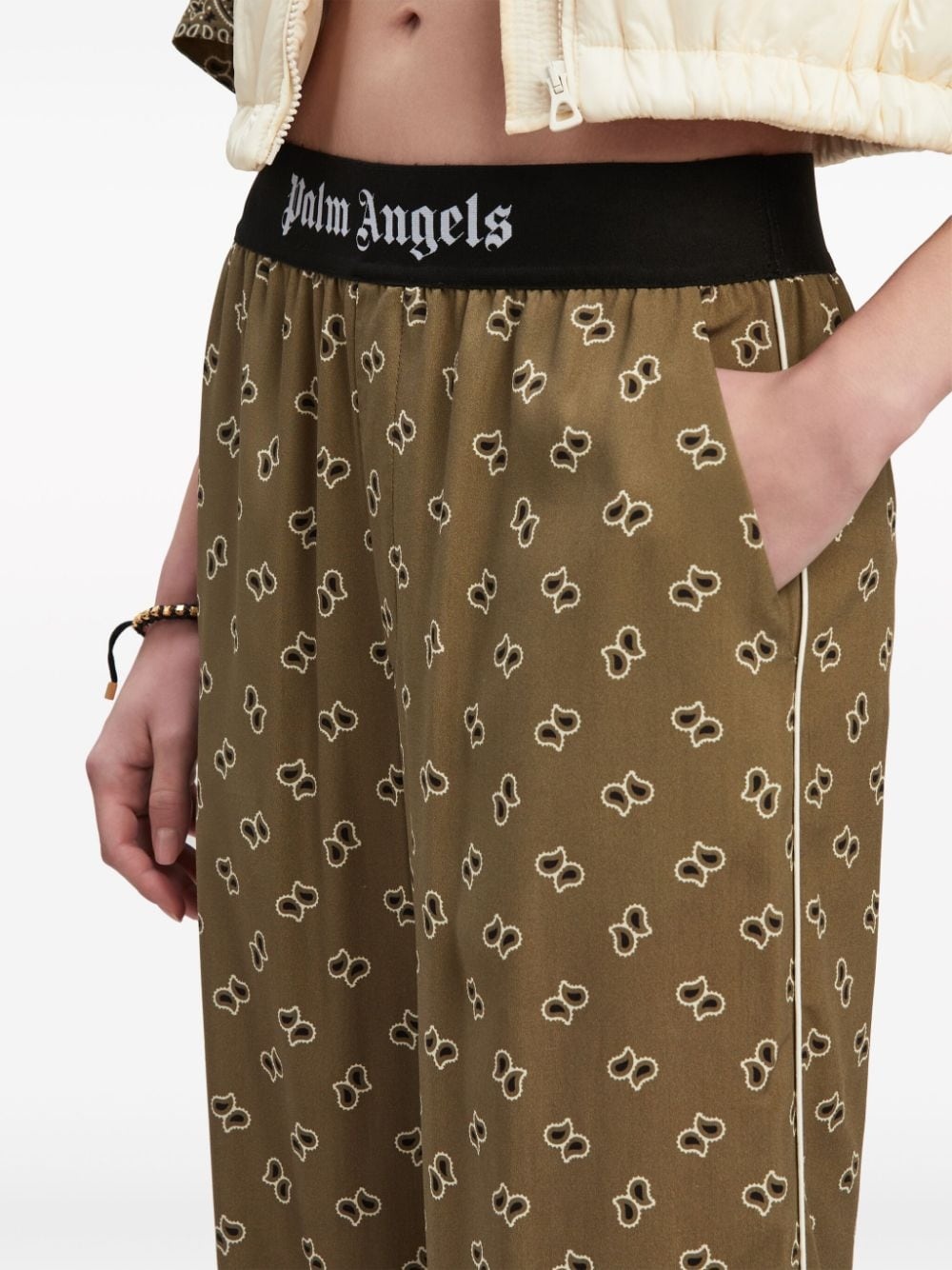 paisley-print straight-leg trousers - 6