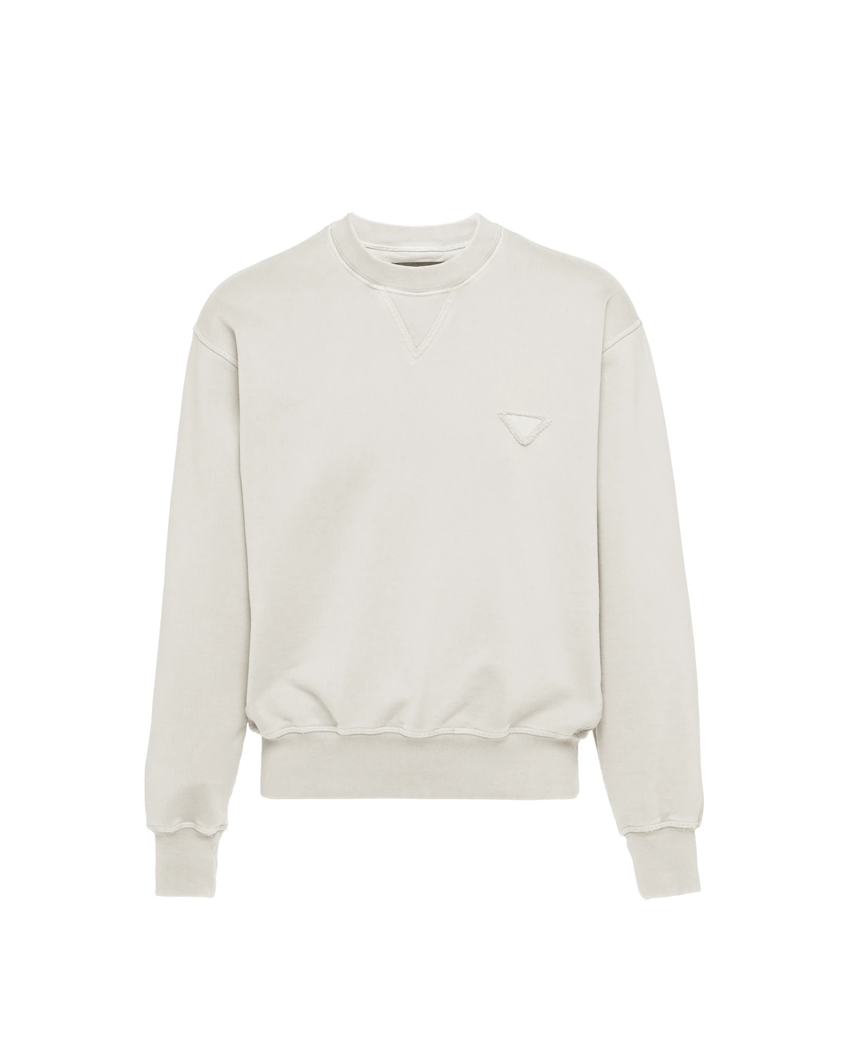 Garment-dyed cotton sweatshirt - 1