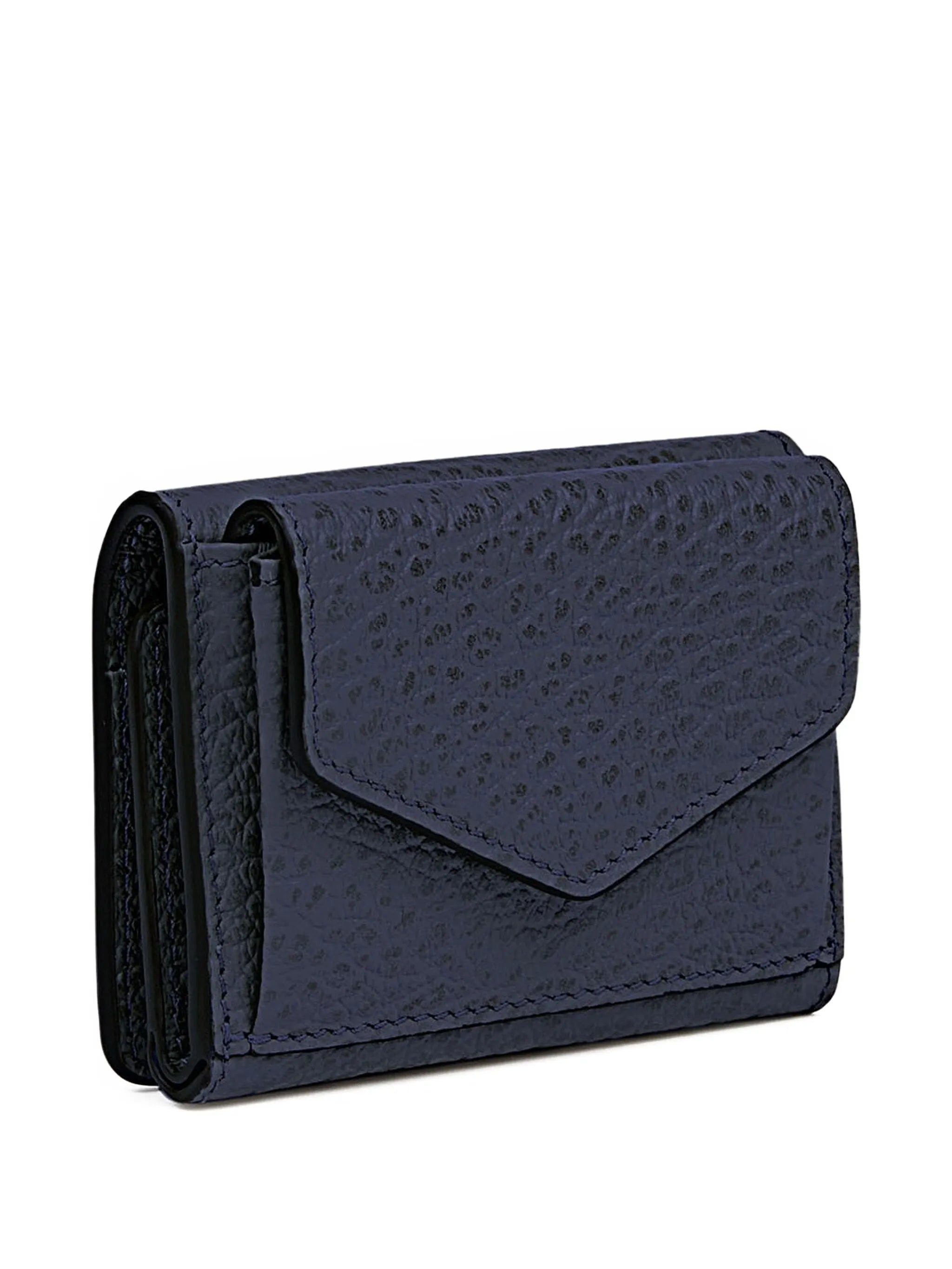 Maison Margiela Embossed Leather Snap Wallet - 3