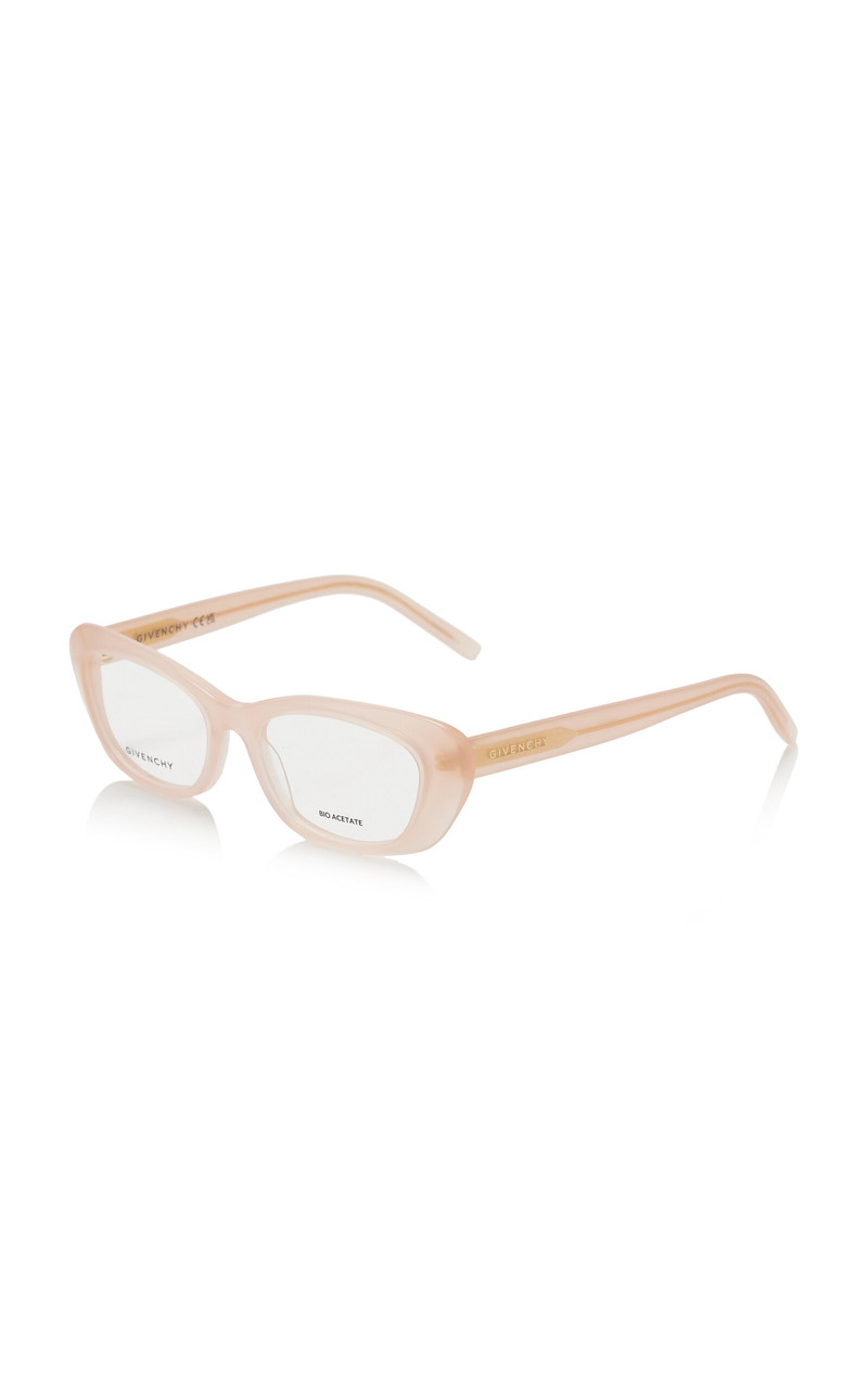 Givenchy City Cat-Eye Acetate Glasses pink outlook