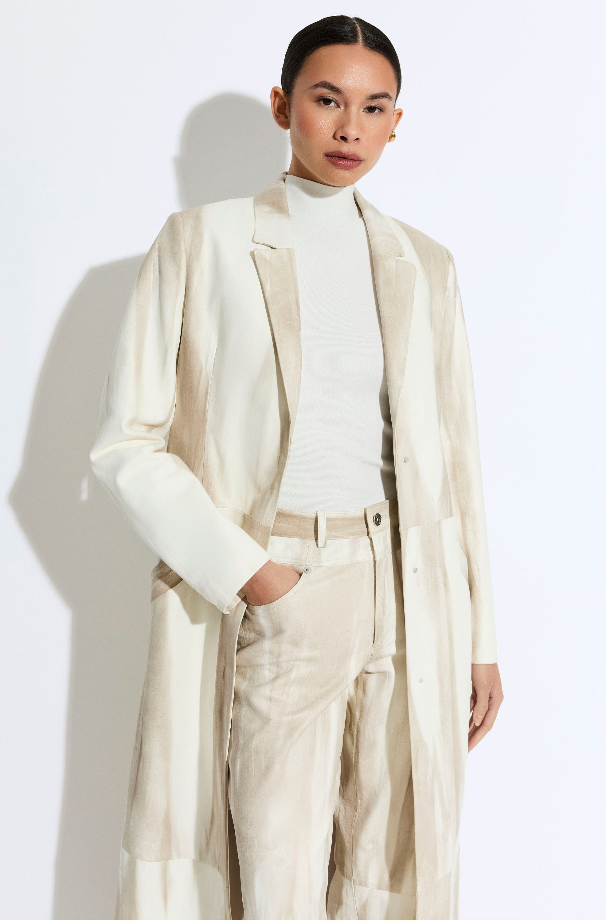 Marbled Nappa Coat - 5