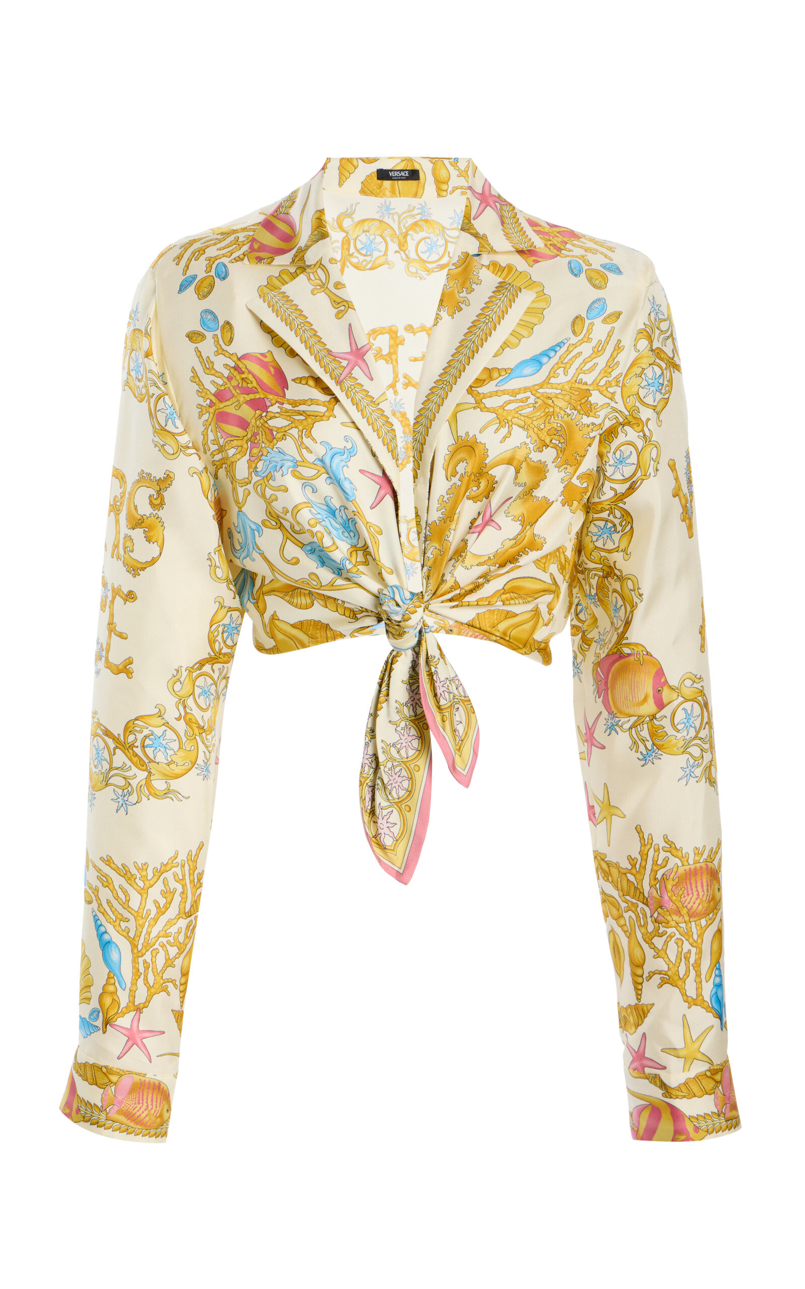 Printed Silk Twill Shirt print - 1