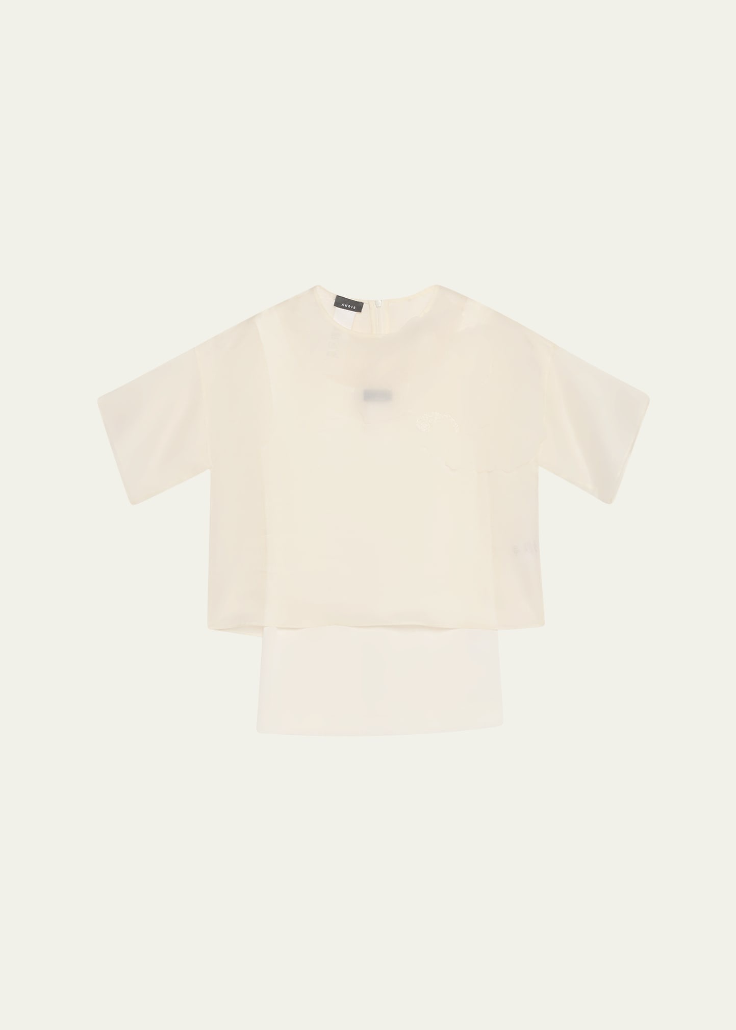3D Anemone Silk Organza Blouse - 1