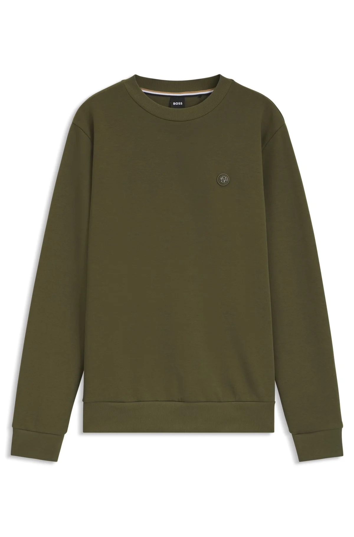 COTTON-BLEND SWEATSHIRT WITH DOUBLE B MONOGRAM - 1