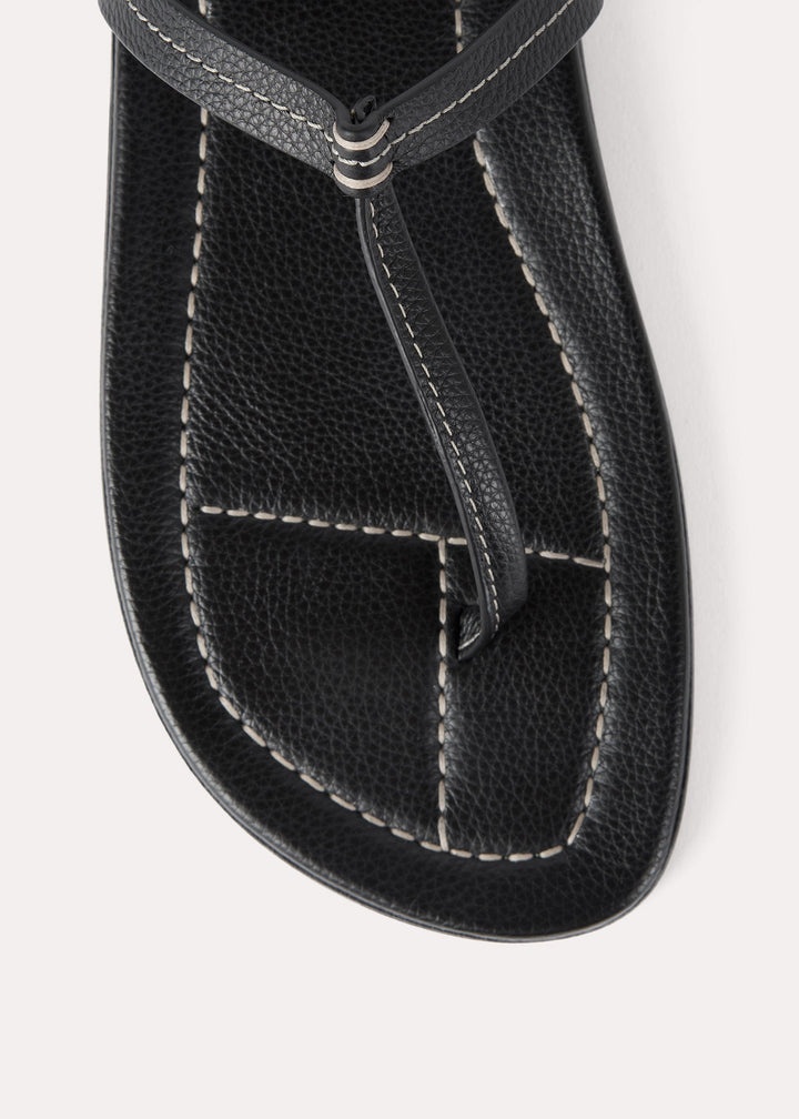 The Flip-Flop Flat black croco